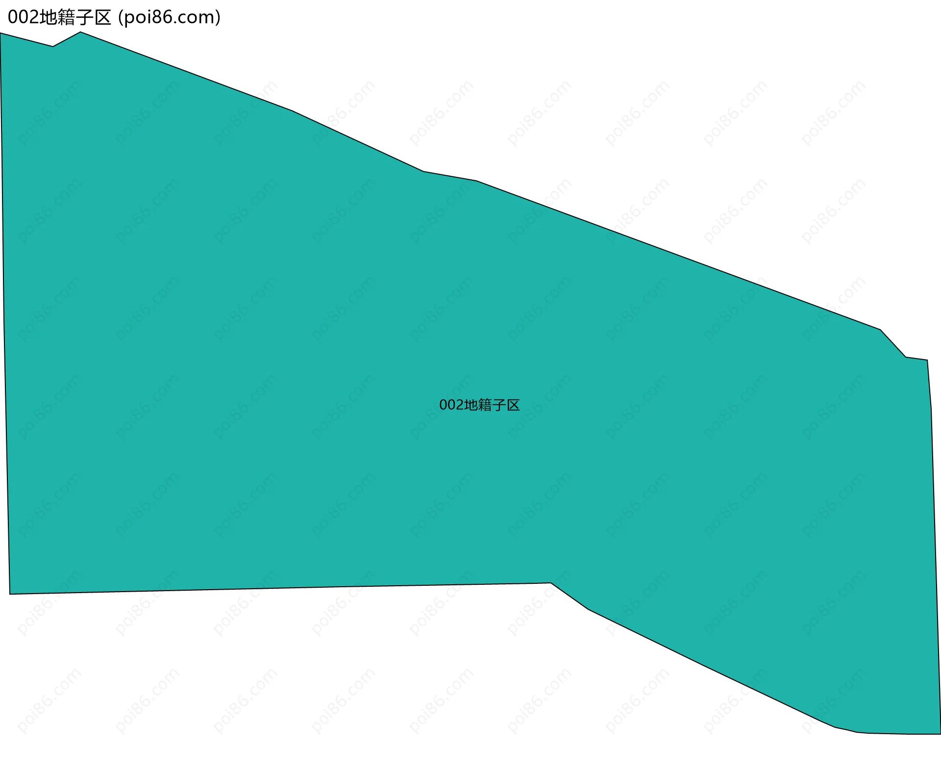 002地籍子区边界地图