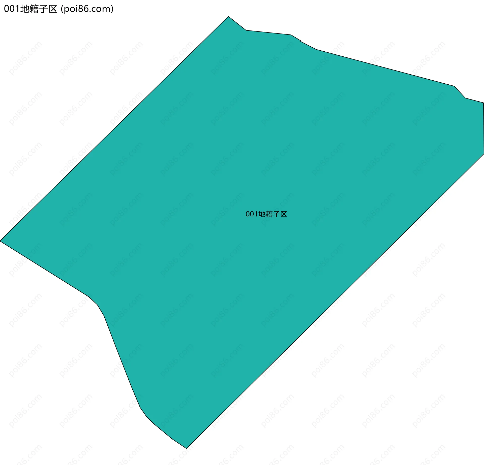 001地籍子区边界地图
