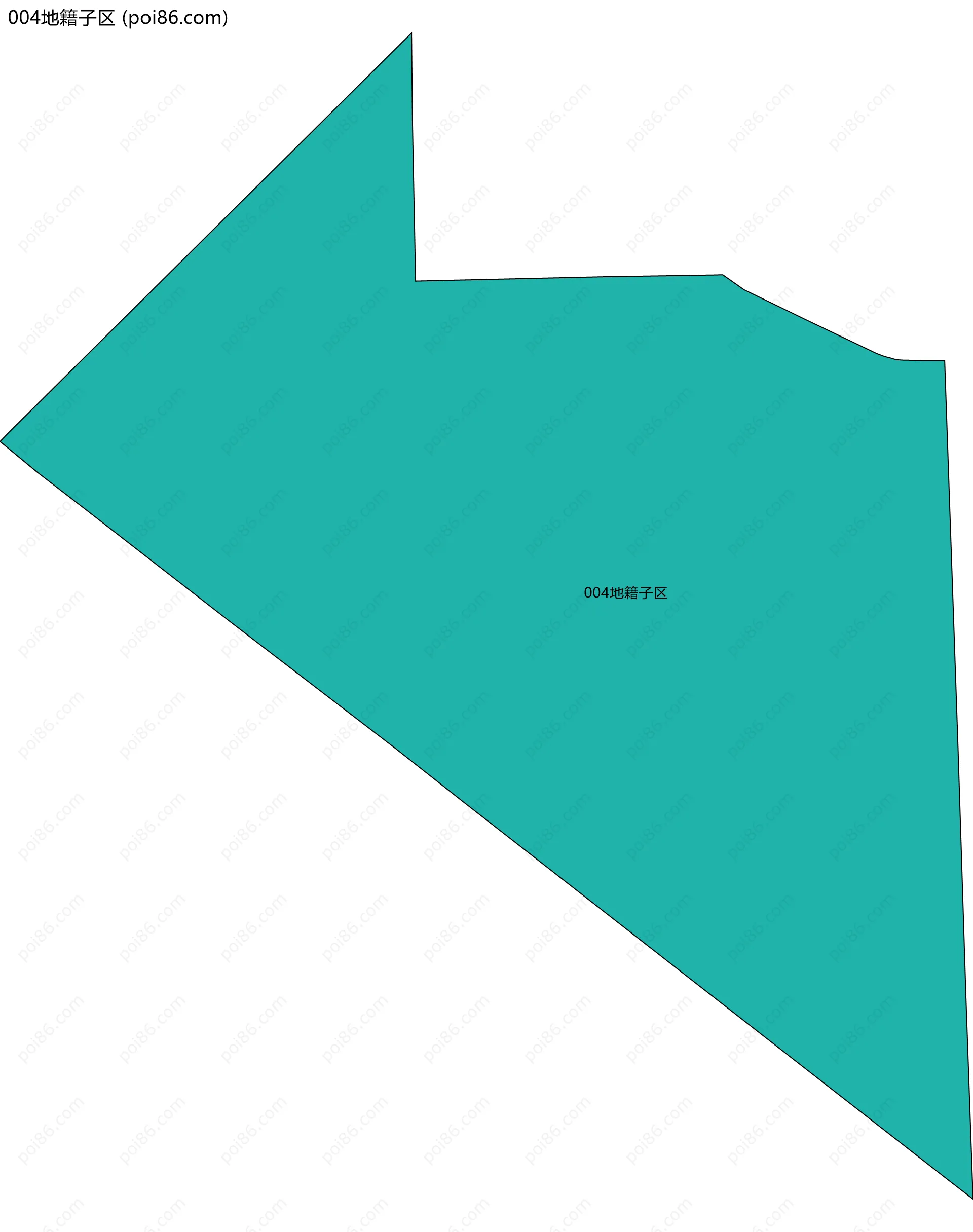 004地籍子区边界地图