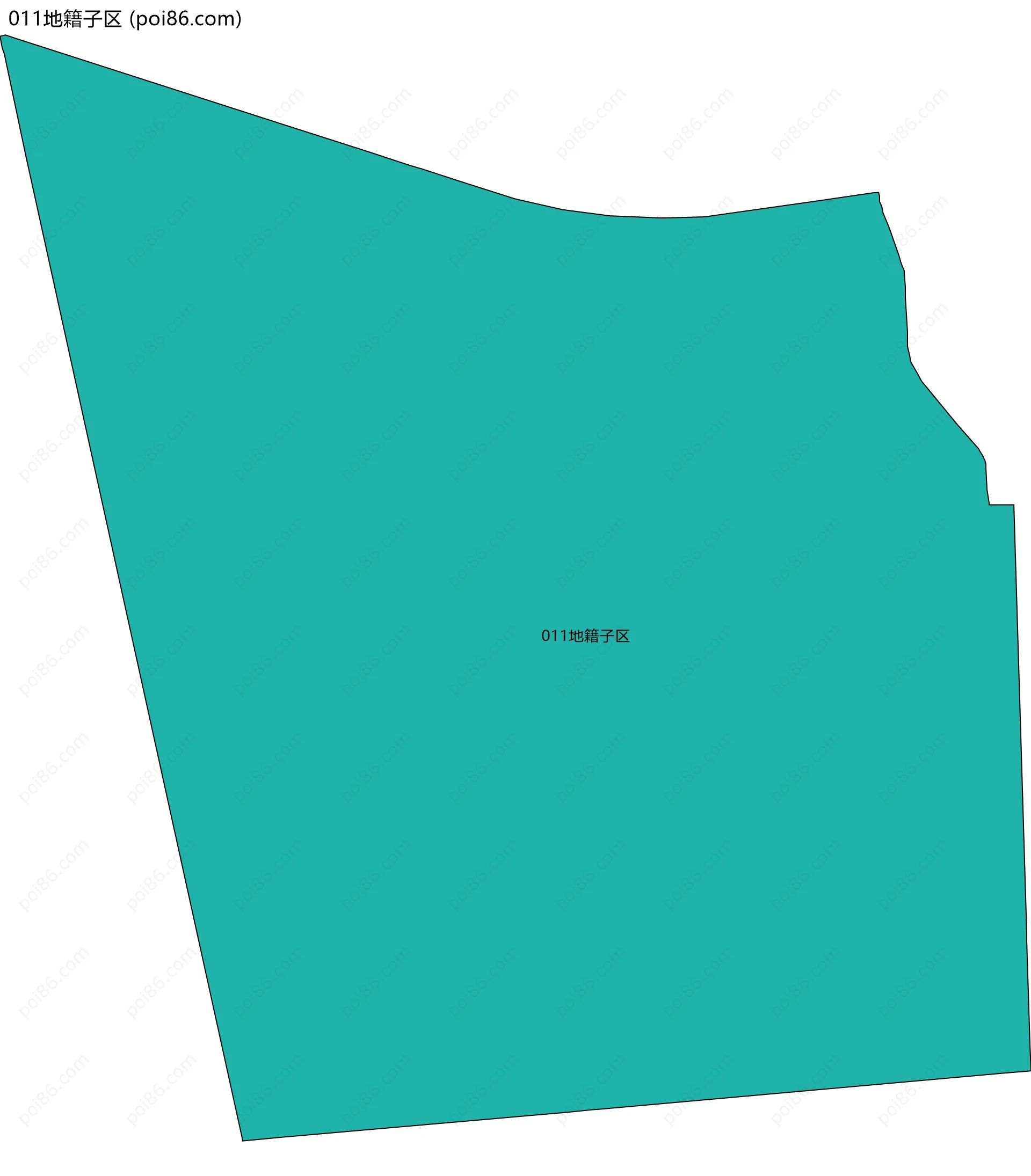 011地籍子区边界地图