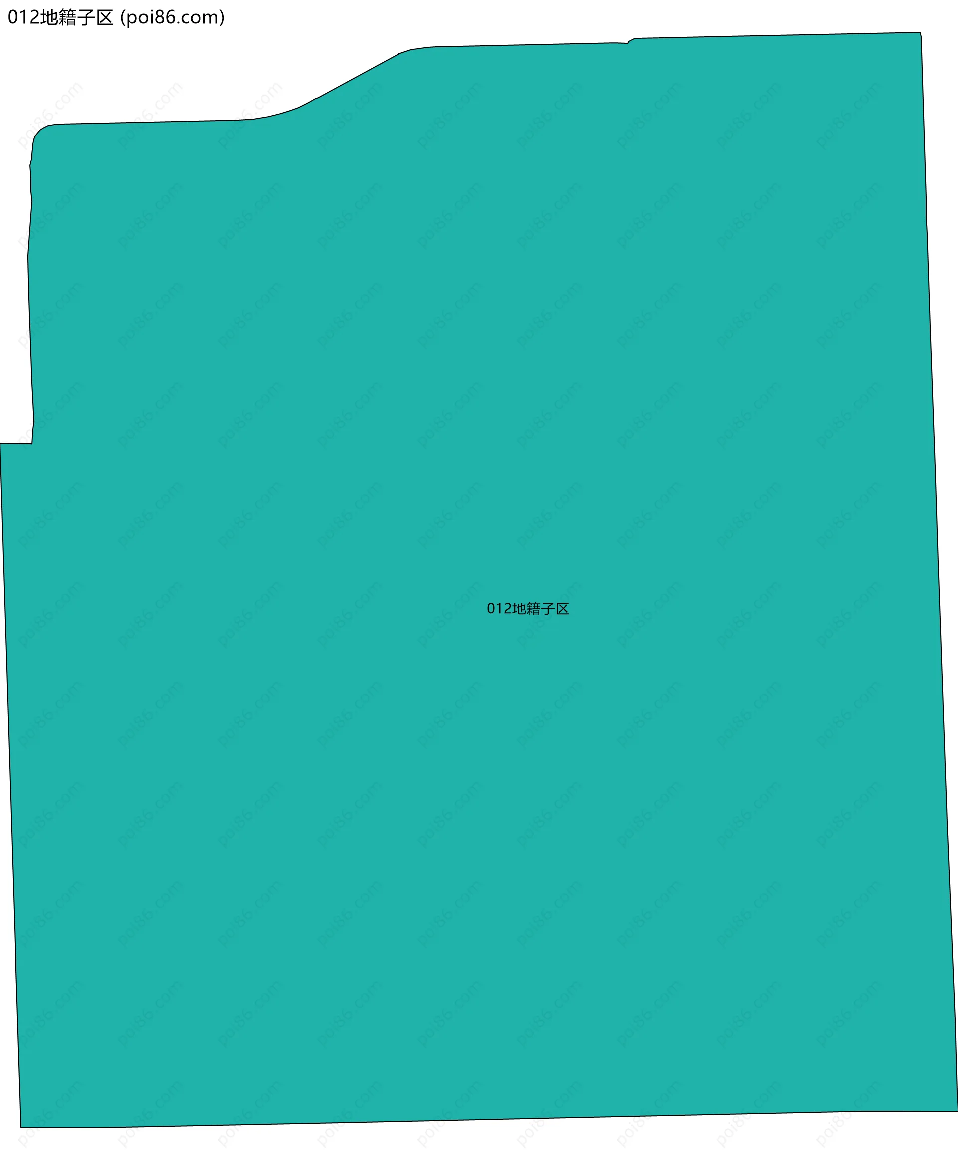012地籍子区边界地图