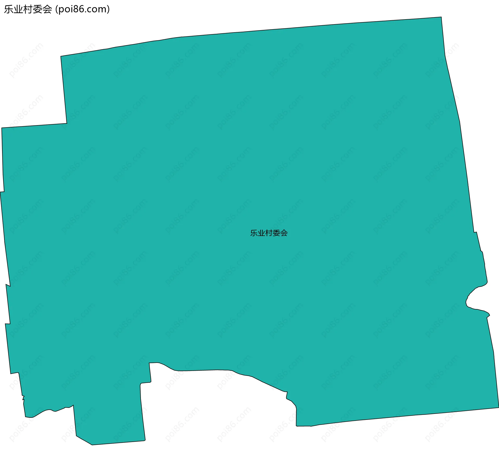 乐业村委会边界地图