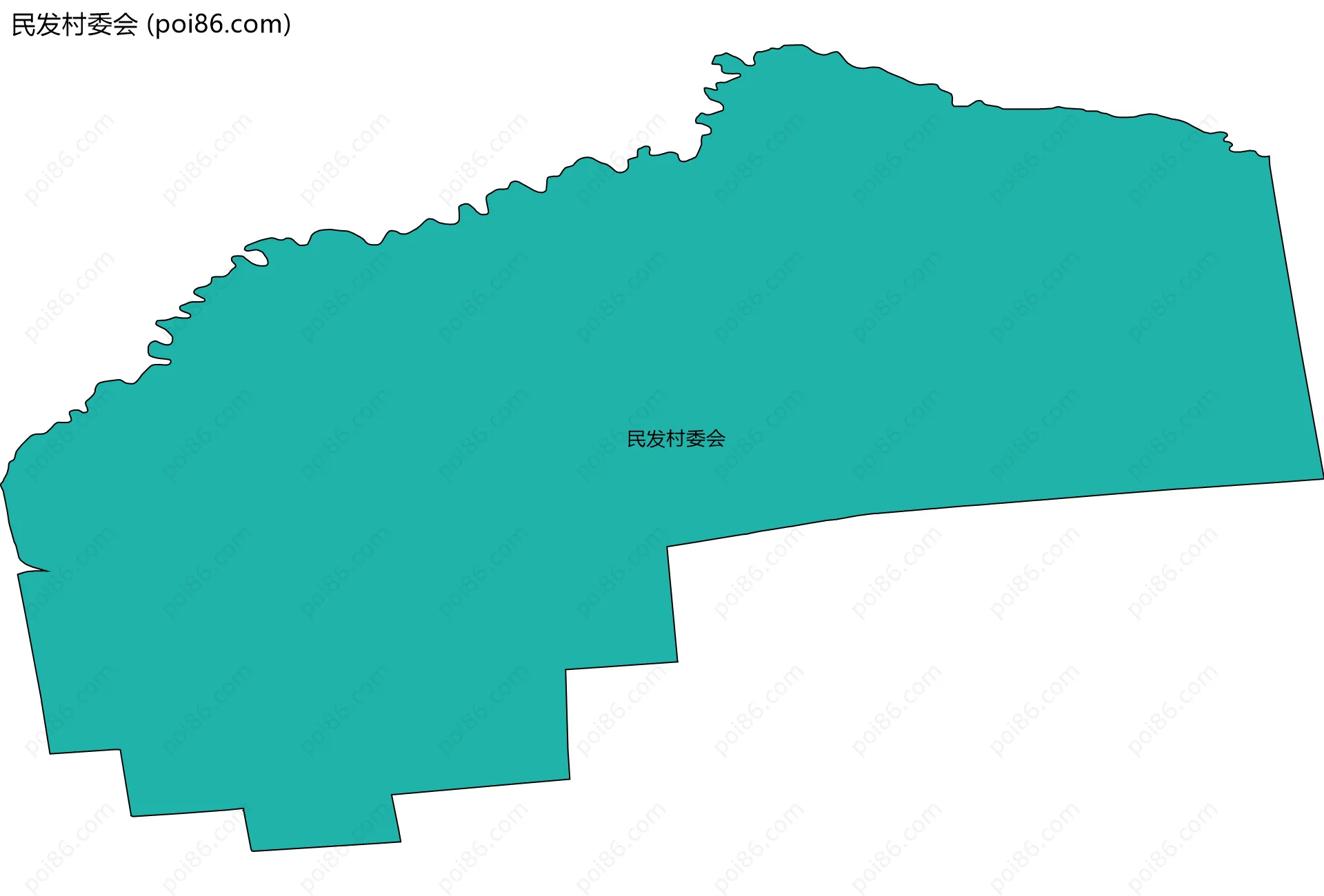 民发村委会边界地图