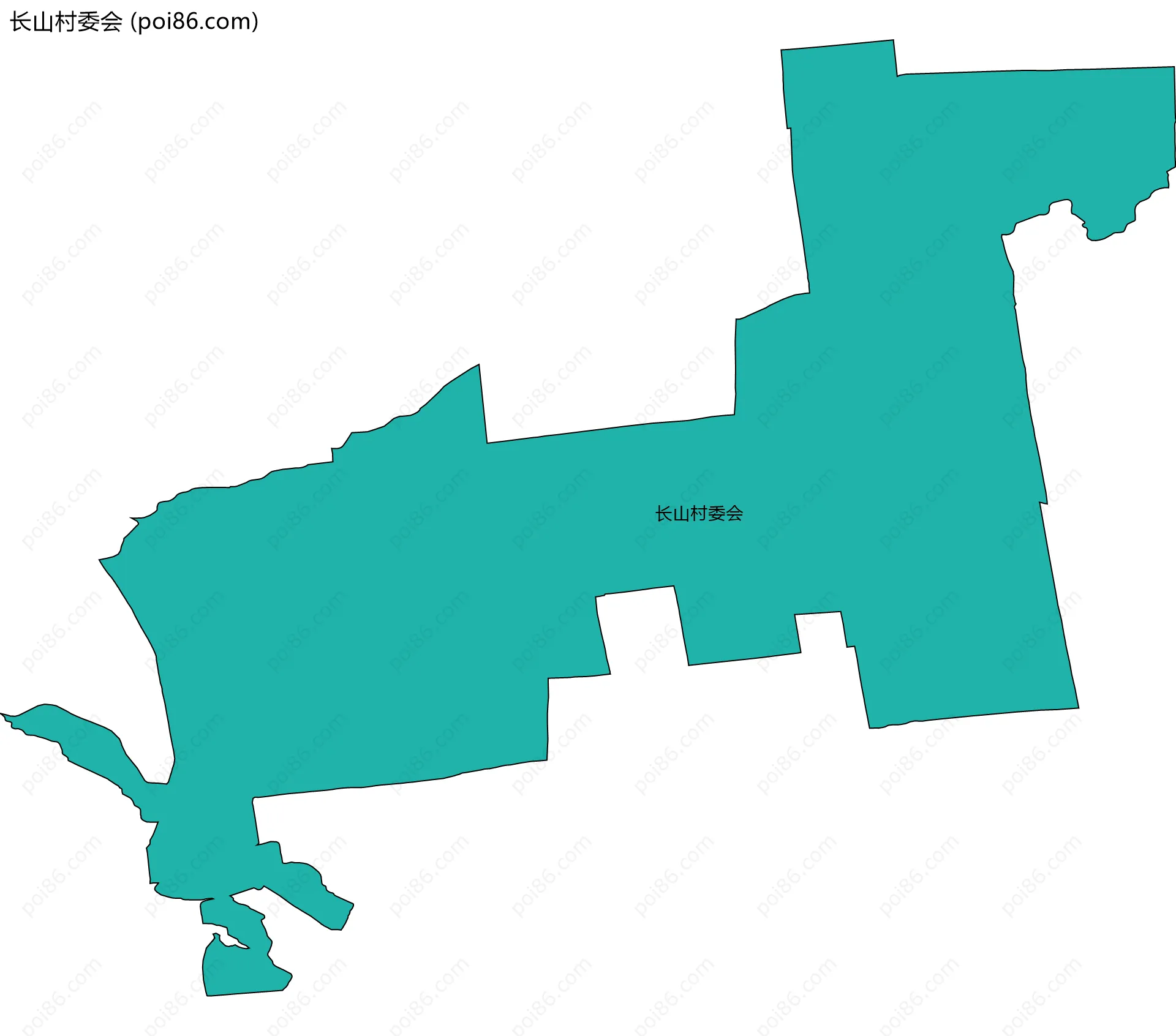 长山村委会边界地图