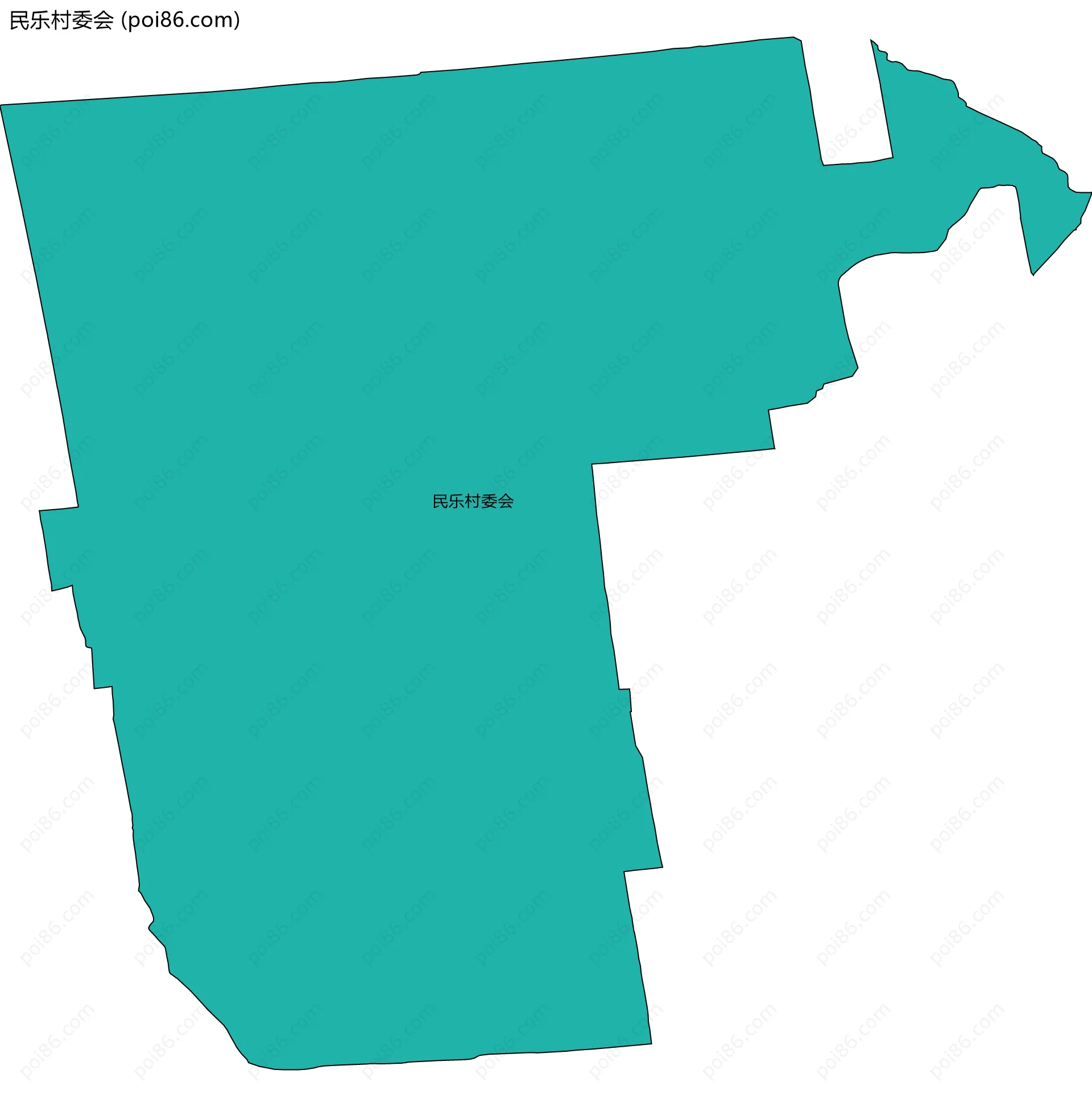 民乐村委会边界地图