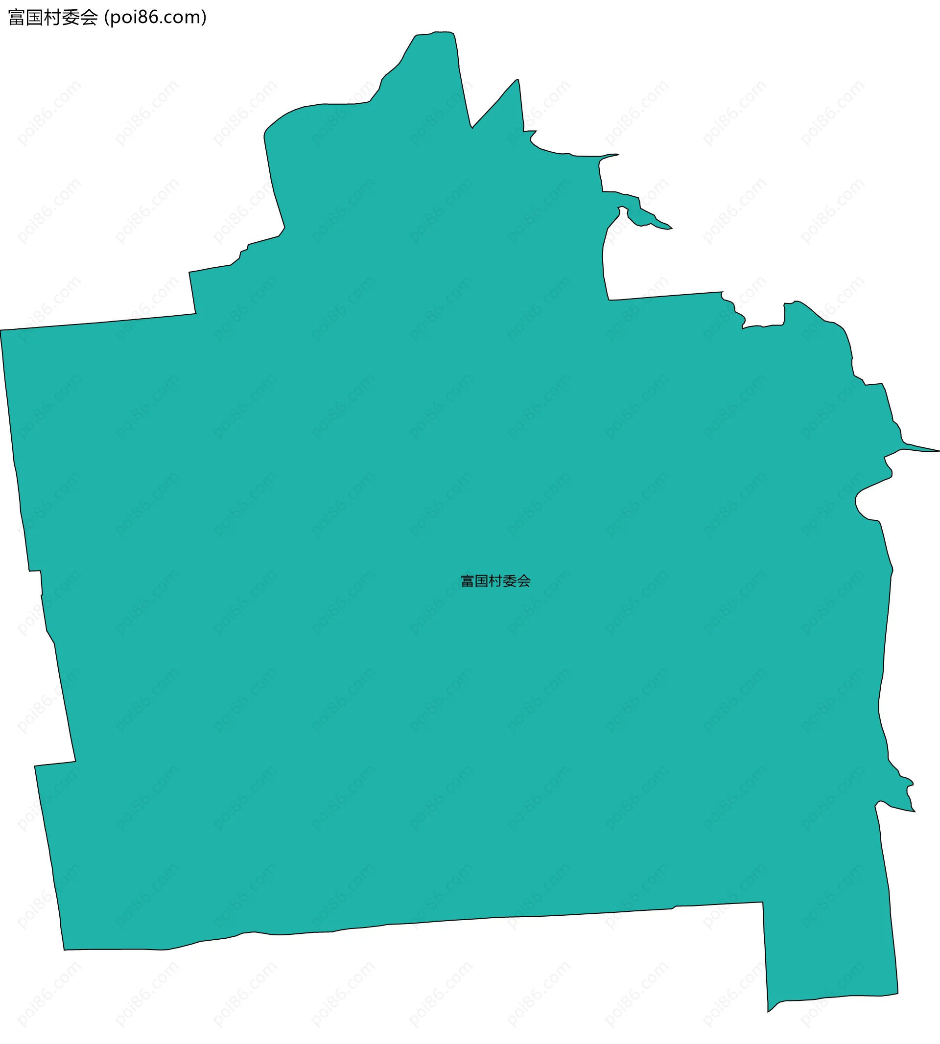 富国村委会边界地图