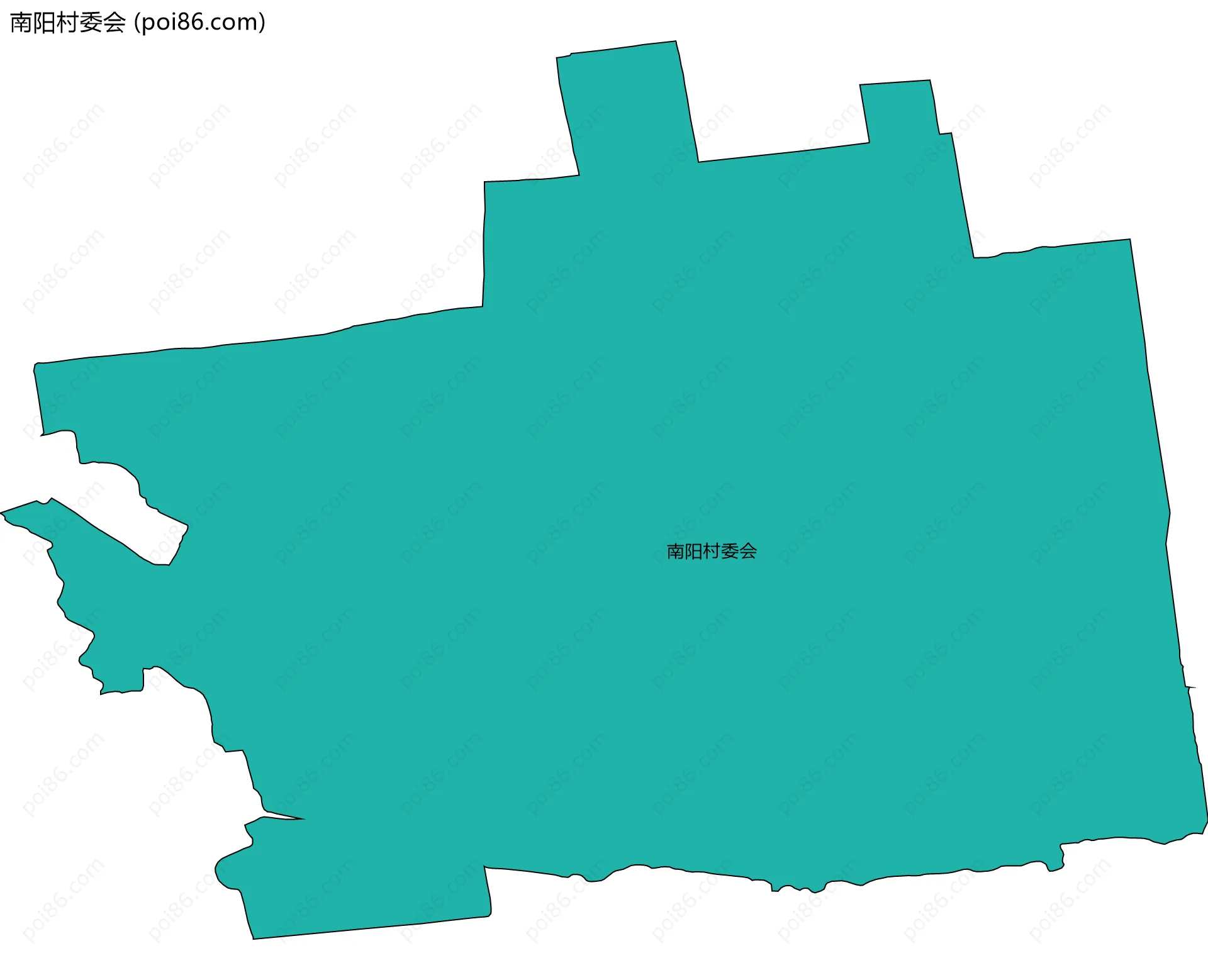 南阳村委会边界地图