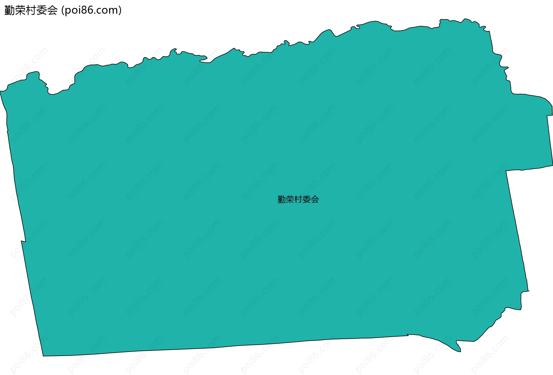 勤荣村委会边界地图