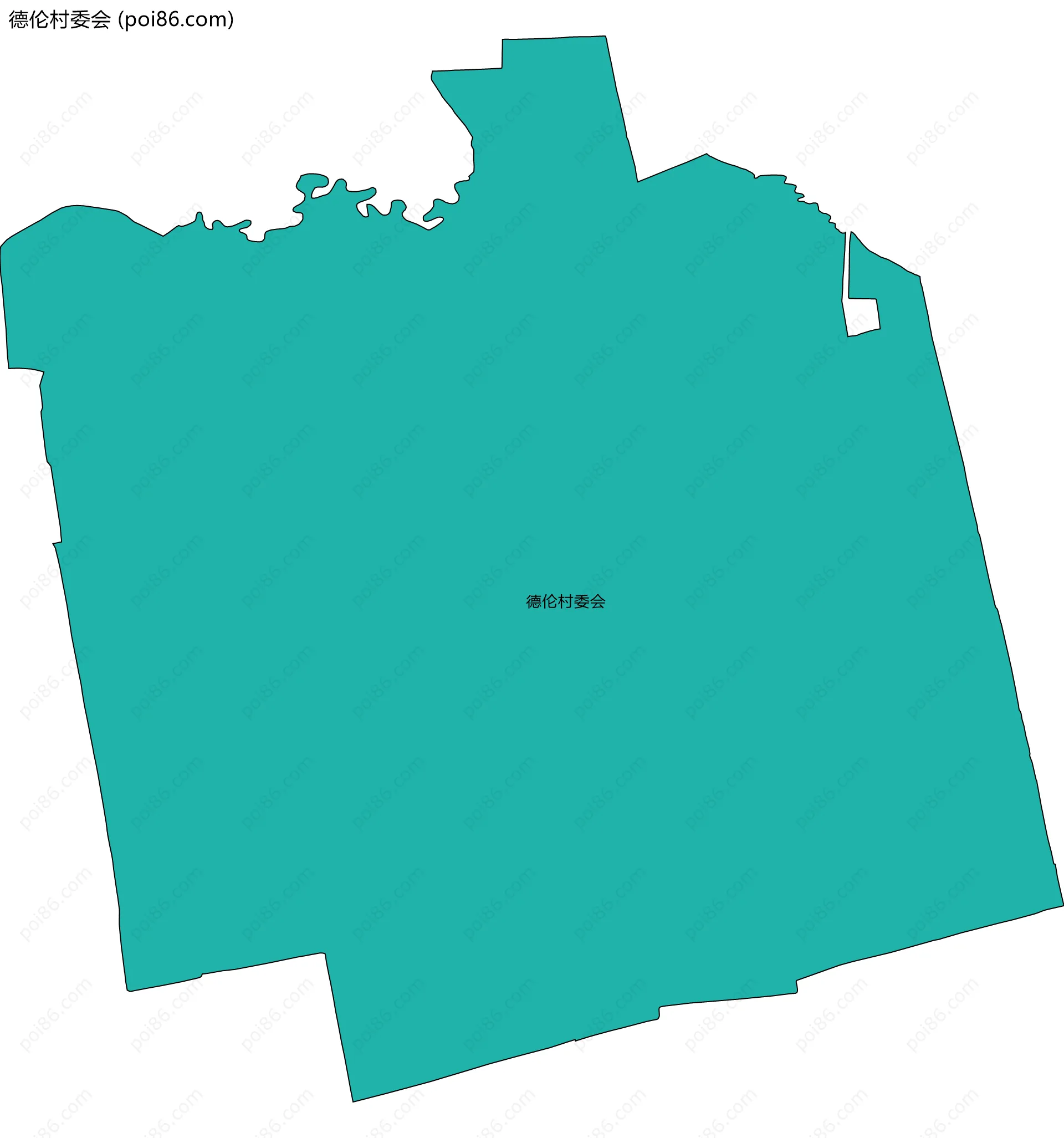 德伦村委会边界地图