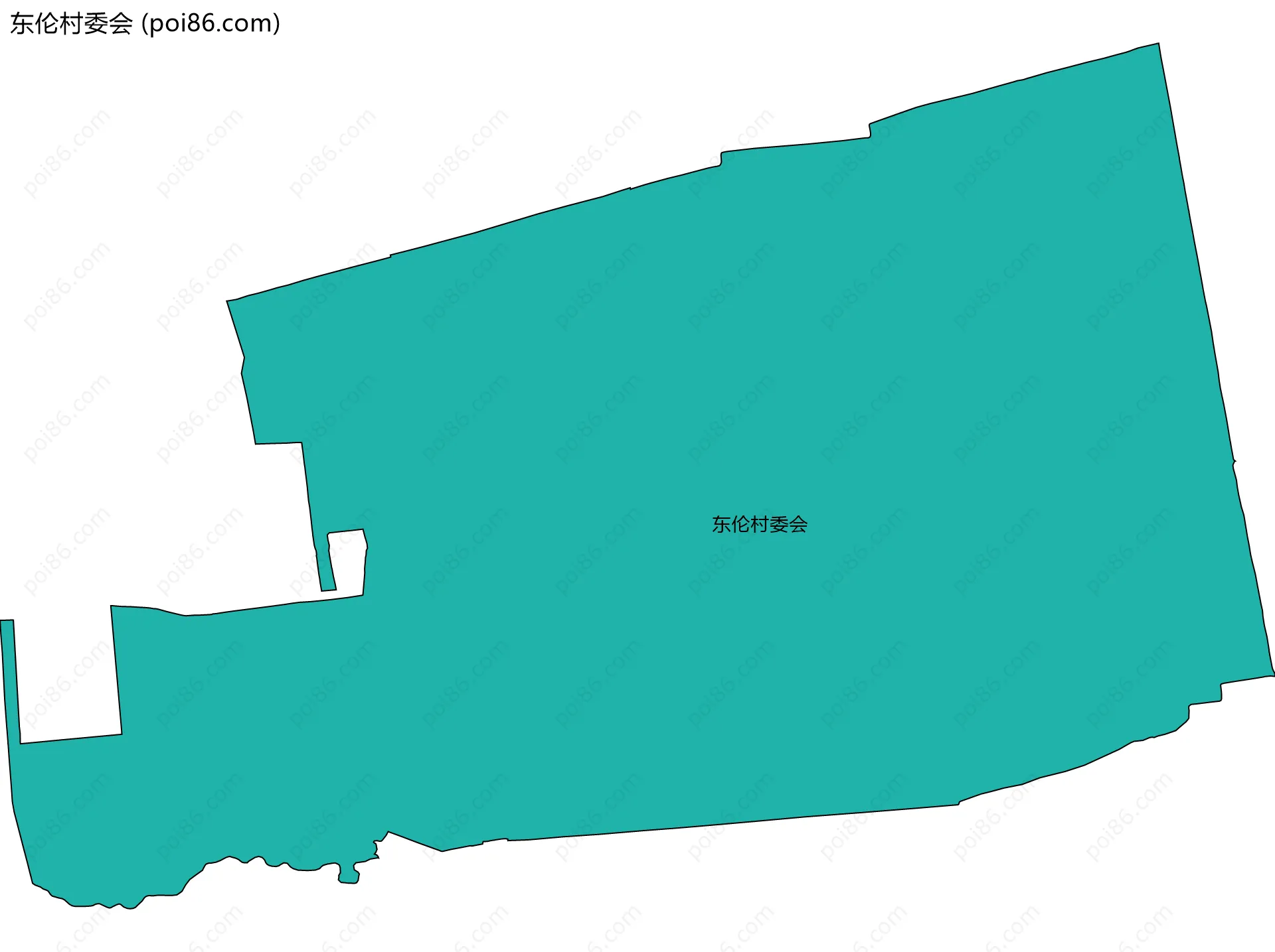 东伦村委会边界地图