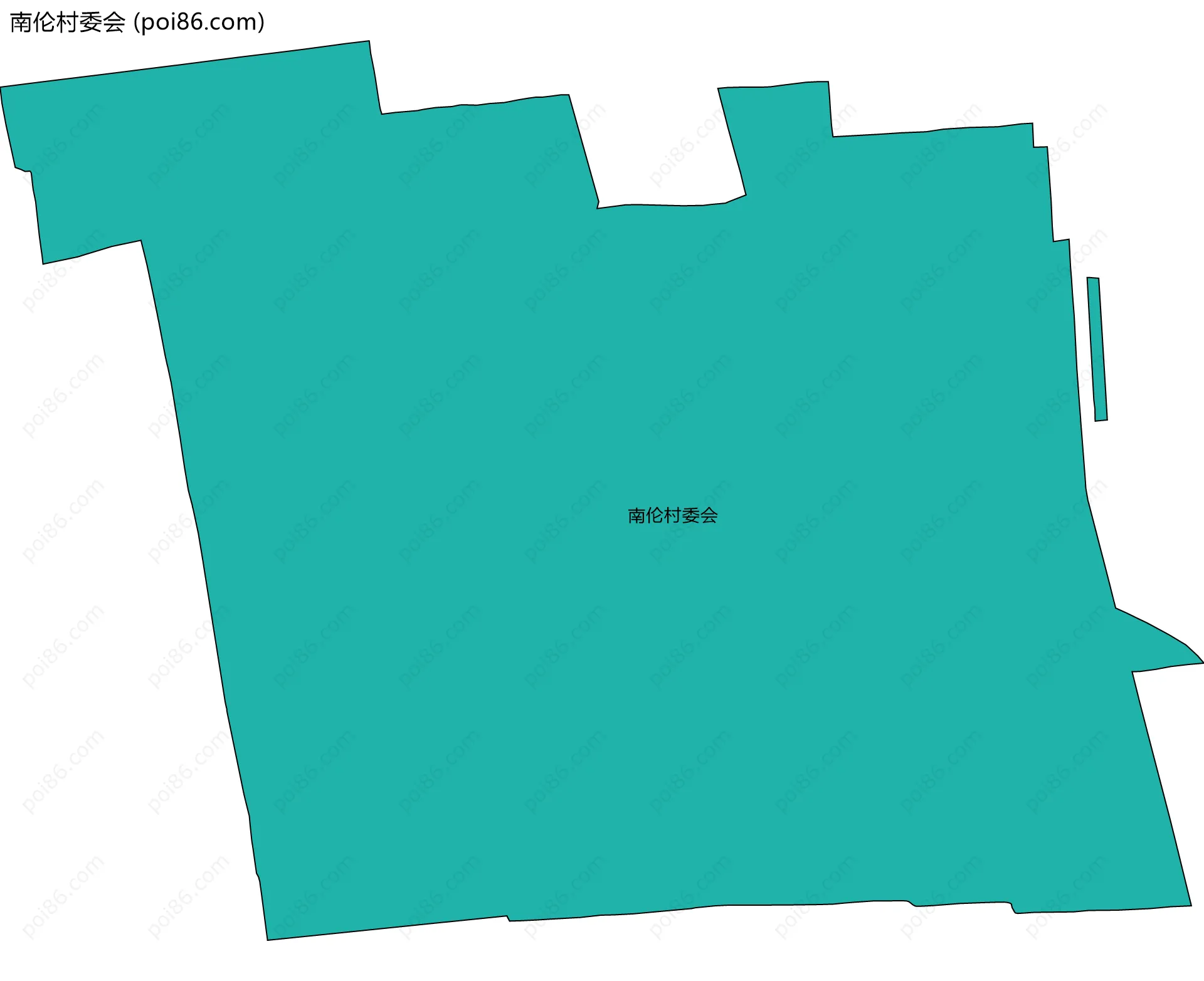 南伦村委会边界地图