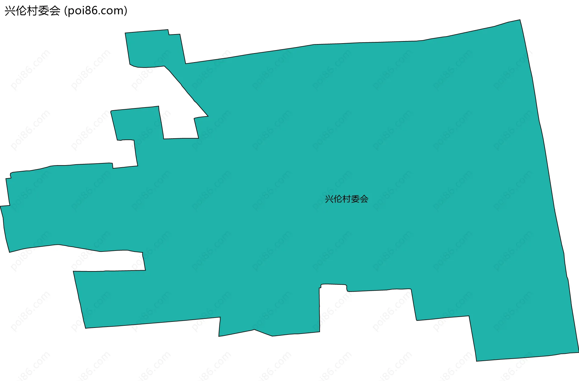 兴伦村委会边界地图