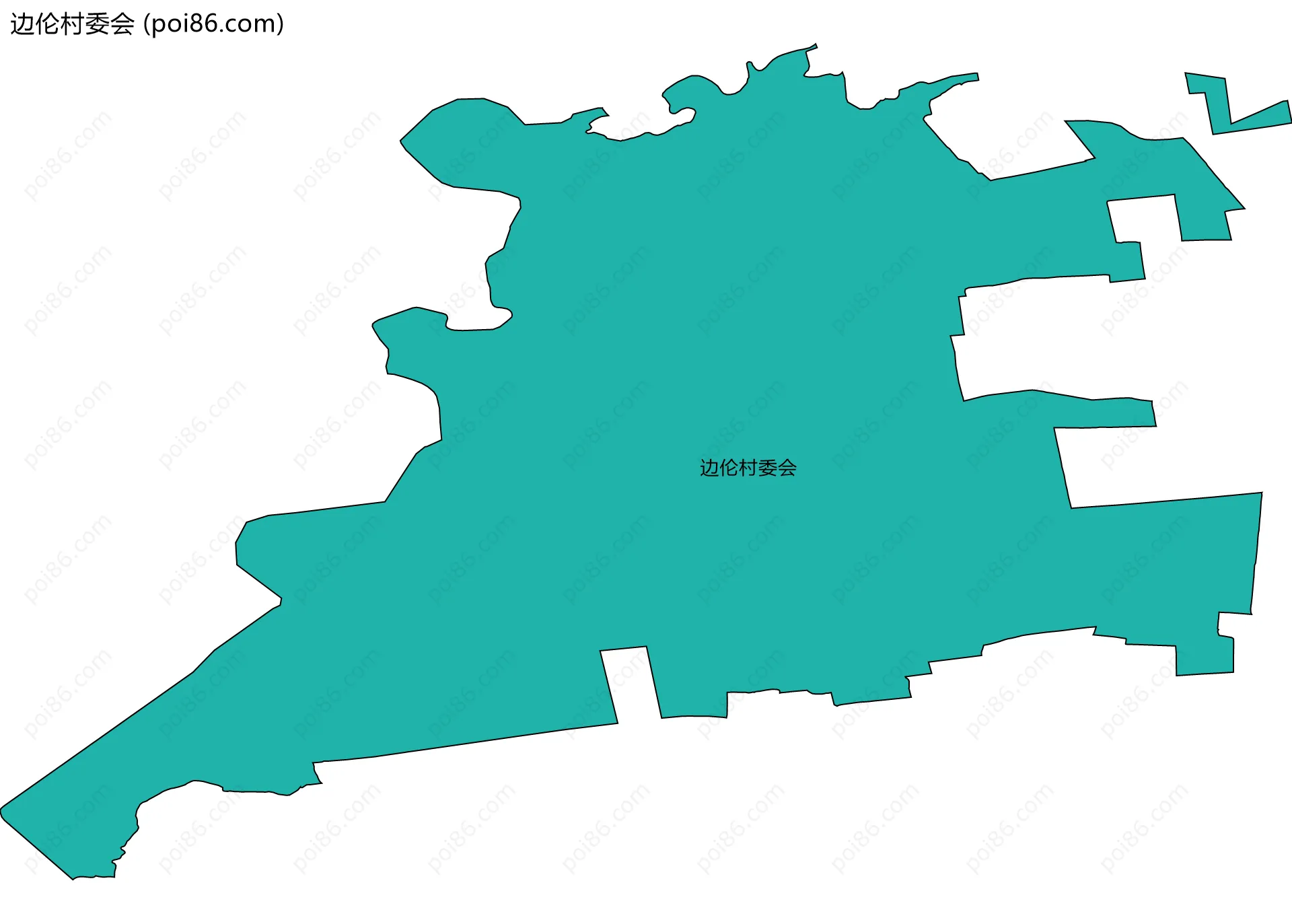 边伦村委会边界地图