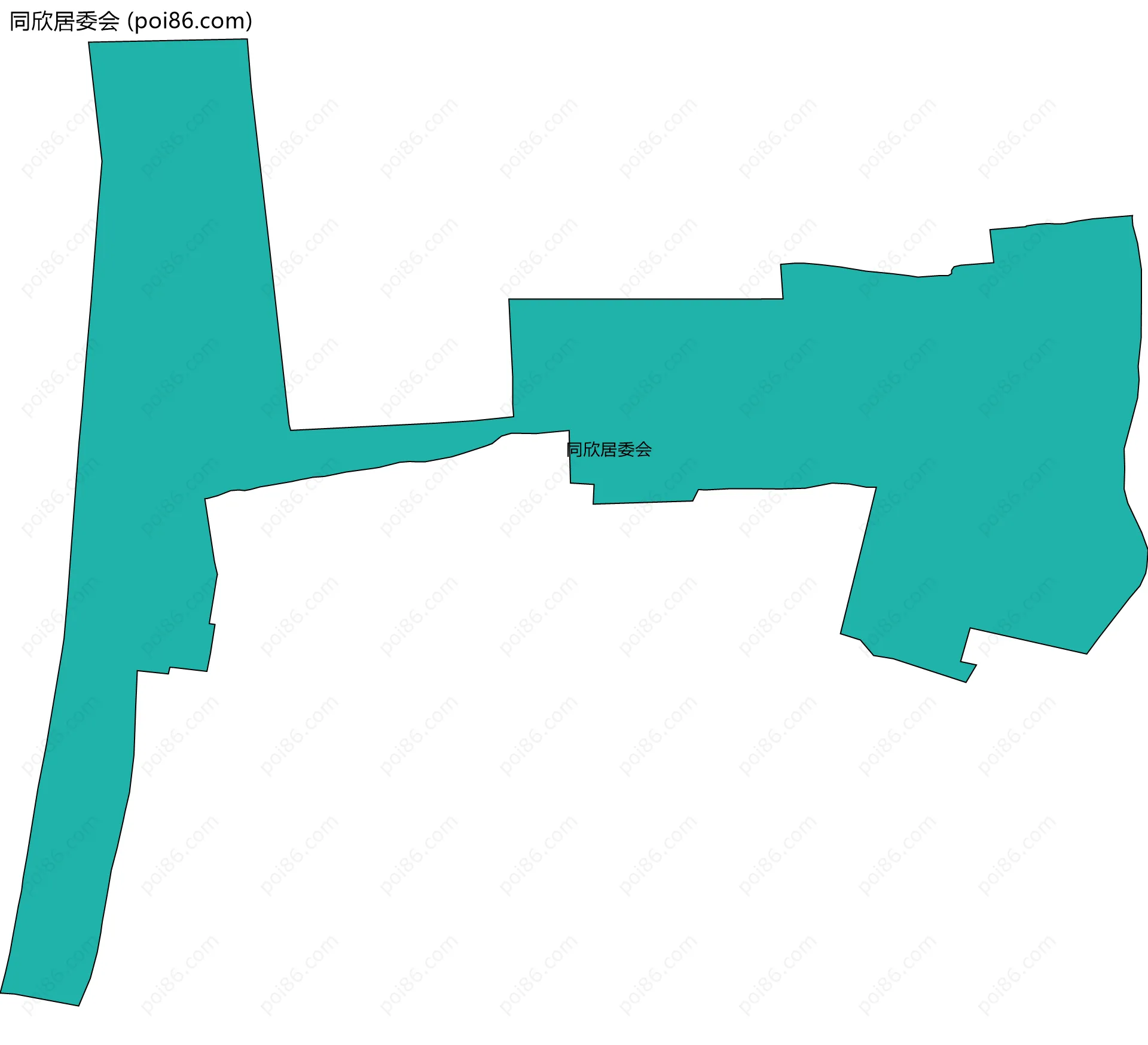 同欣居委会边界地图