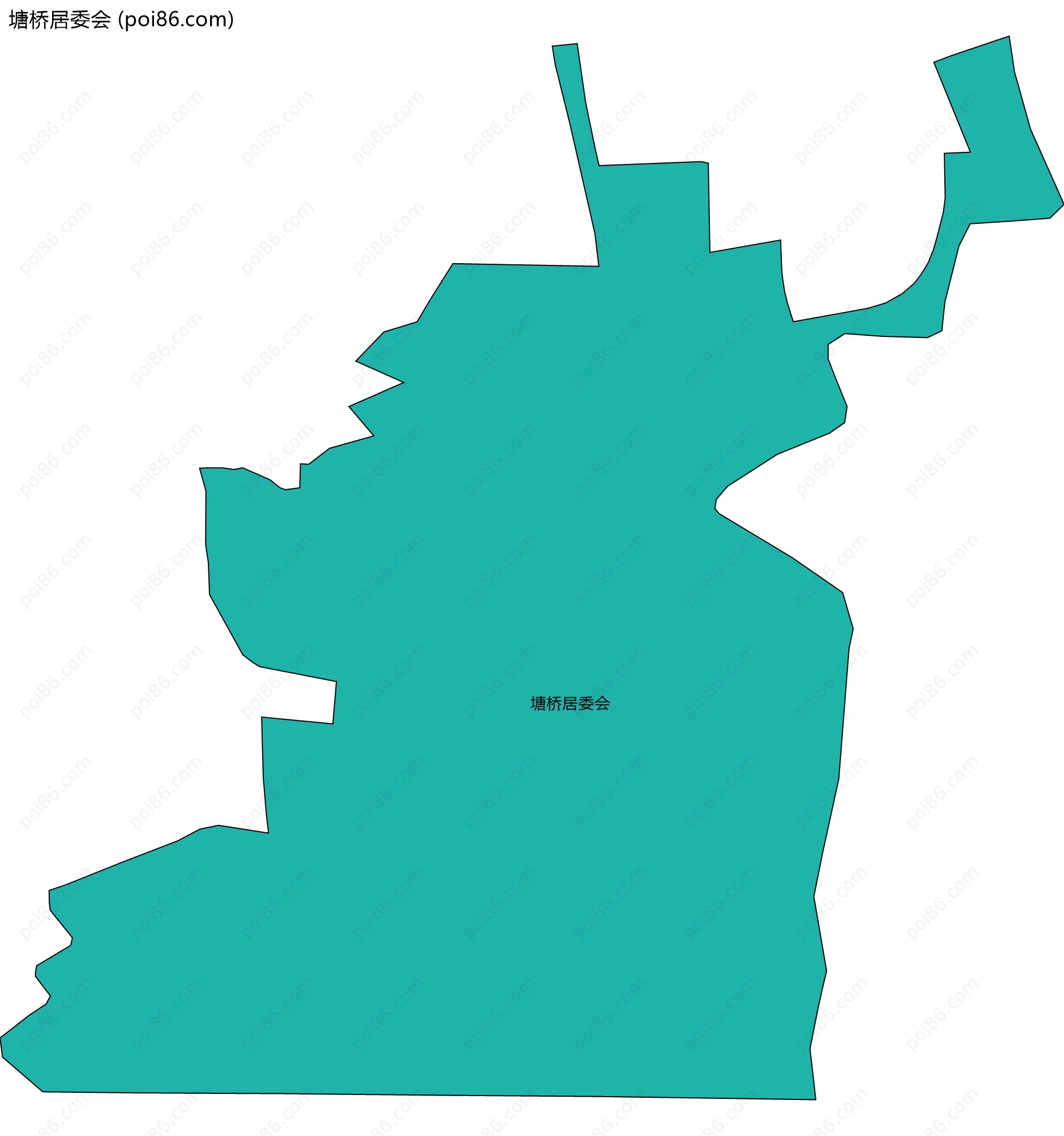 塘桥居委会边界地图