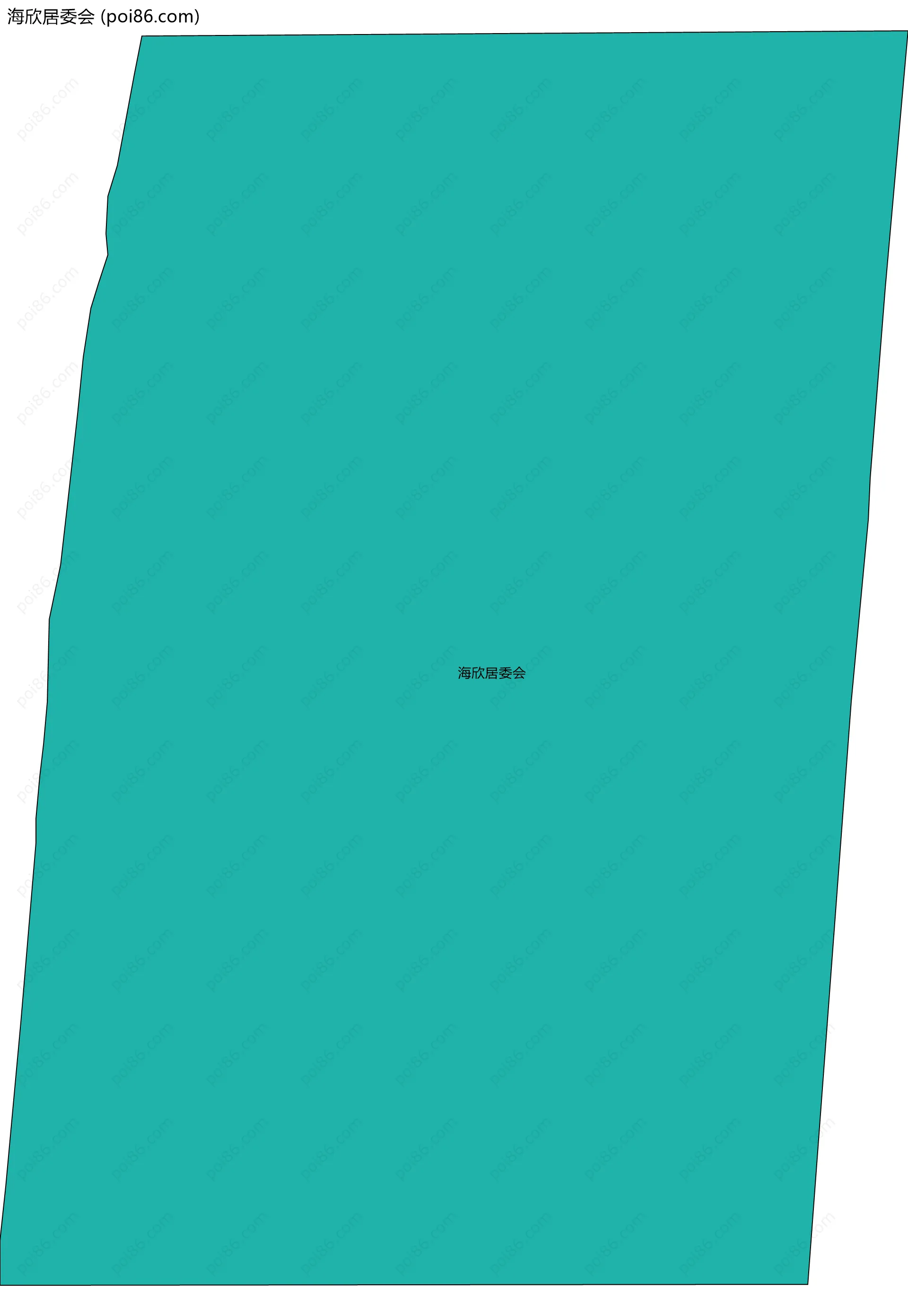 海欣居委会边界地图