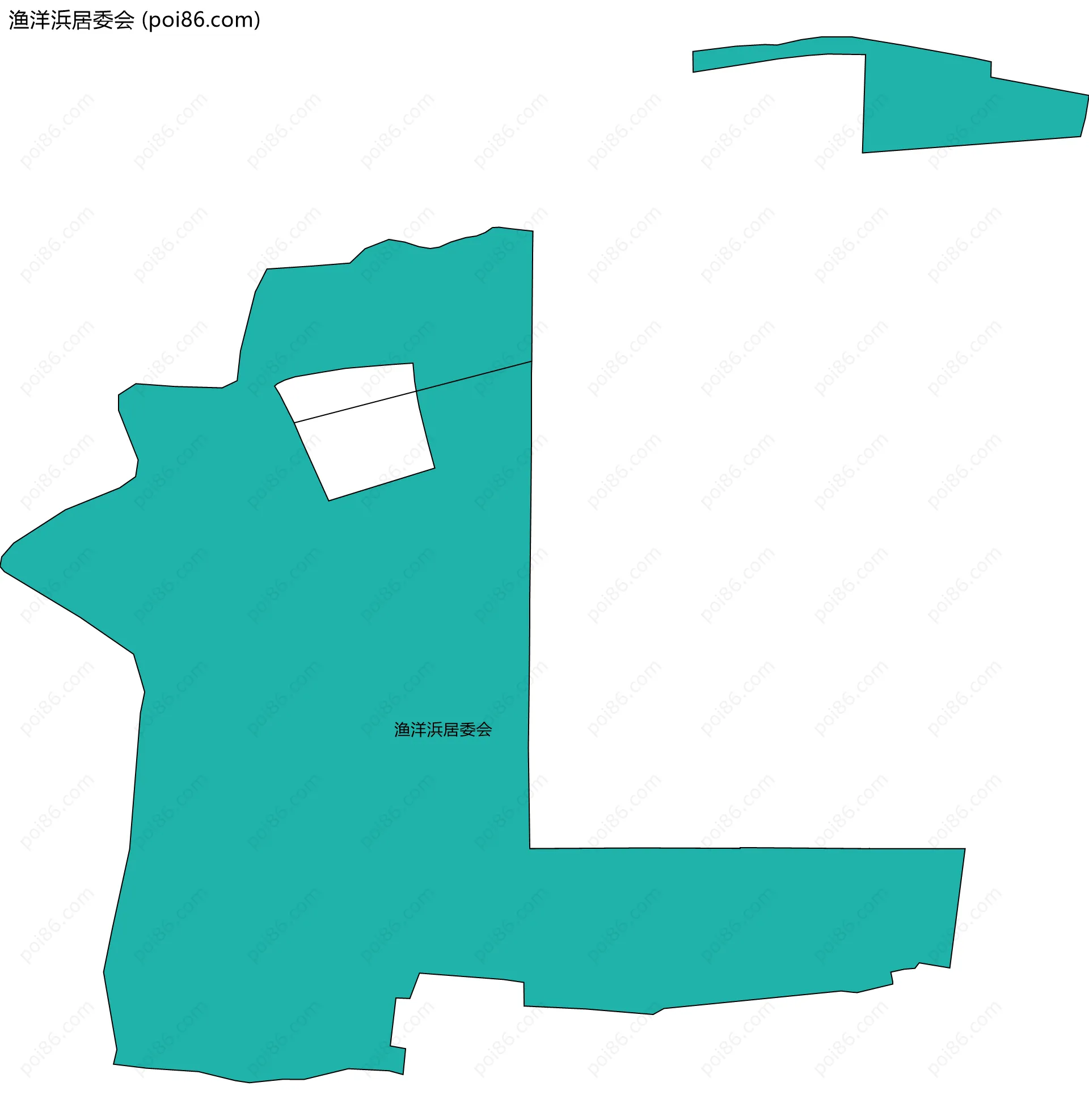 渔洋浜居委会边界地图