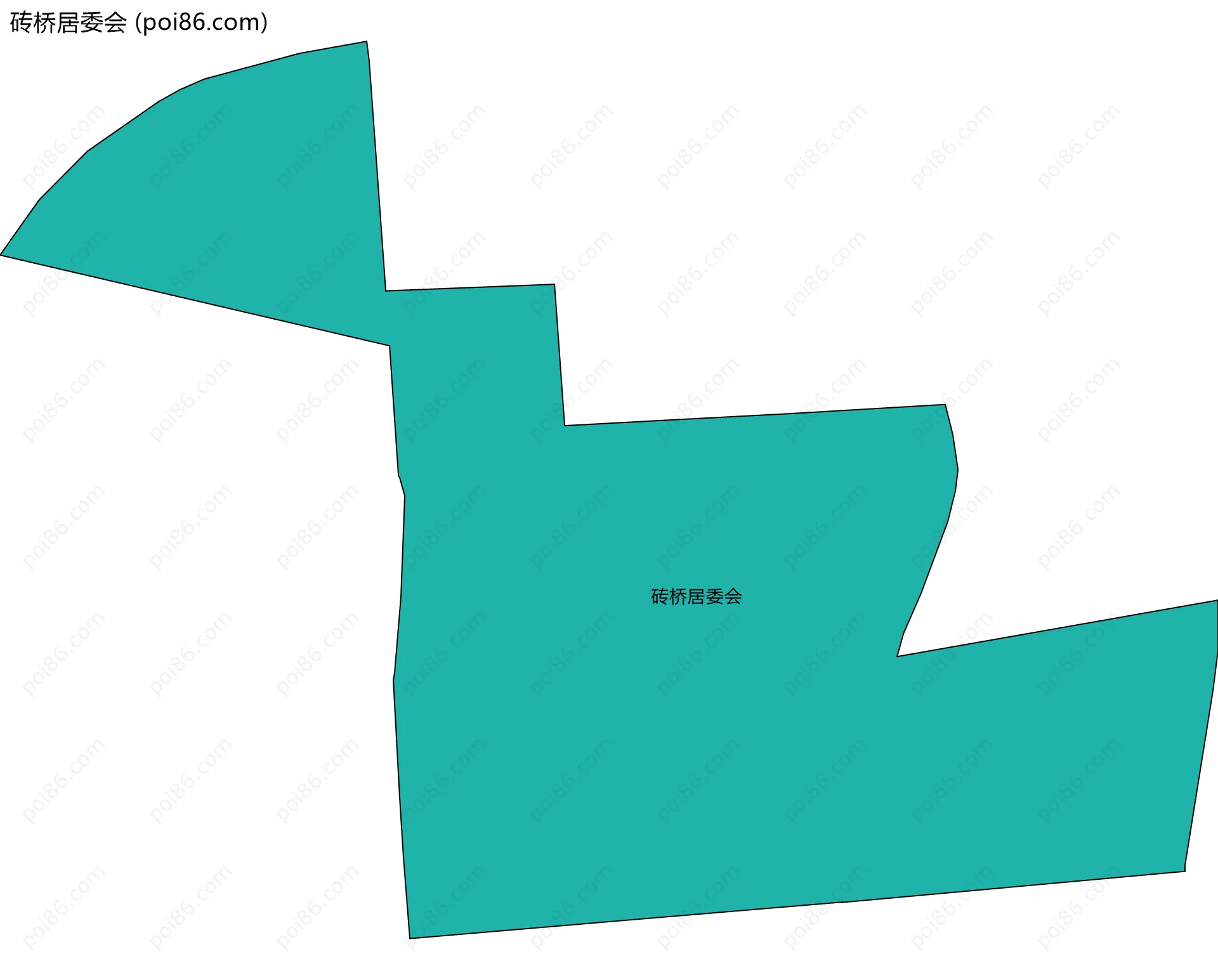砖桥居委会边界地图