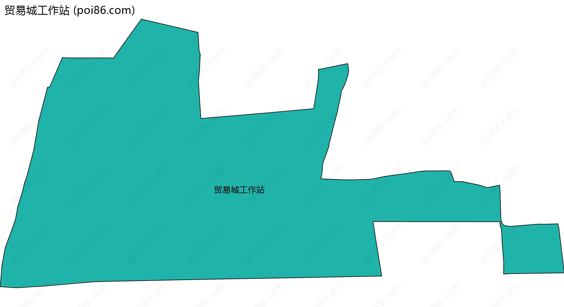 贸易城工作站边界地图