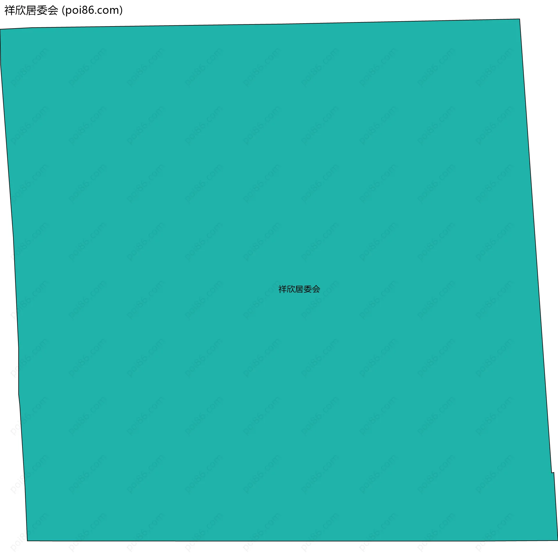 祥欣居委会边界地图