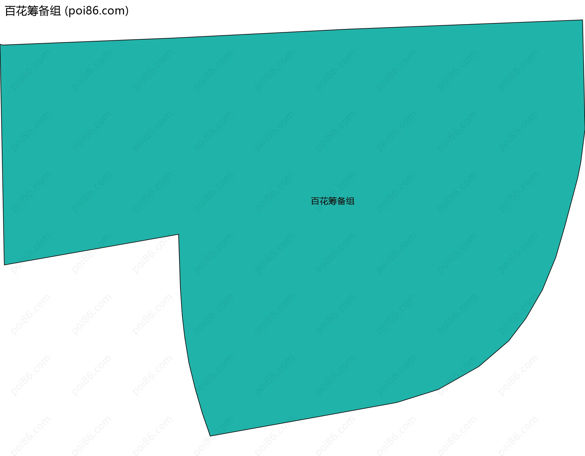 百花筹备组边界地图