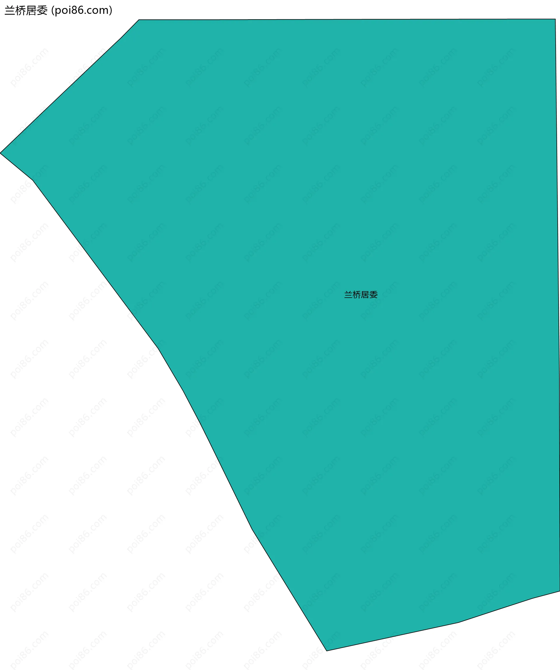 兰桥居委边界地图