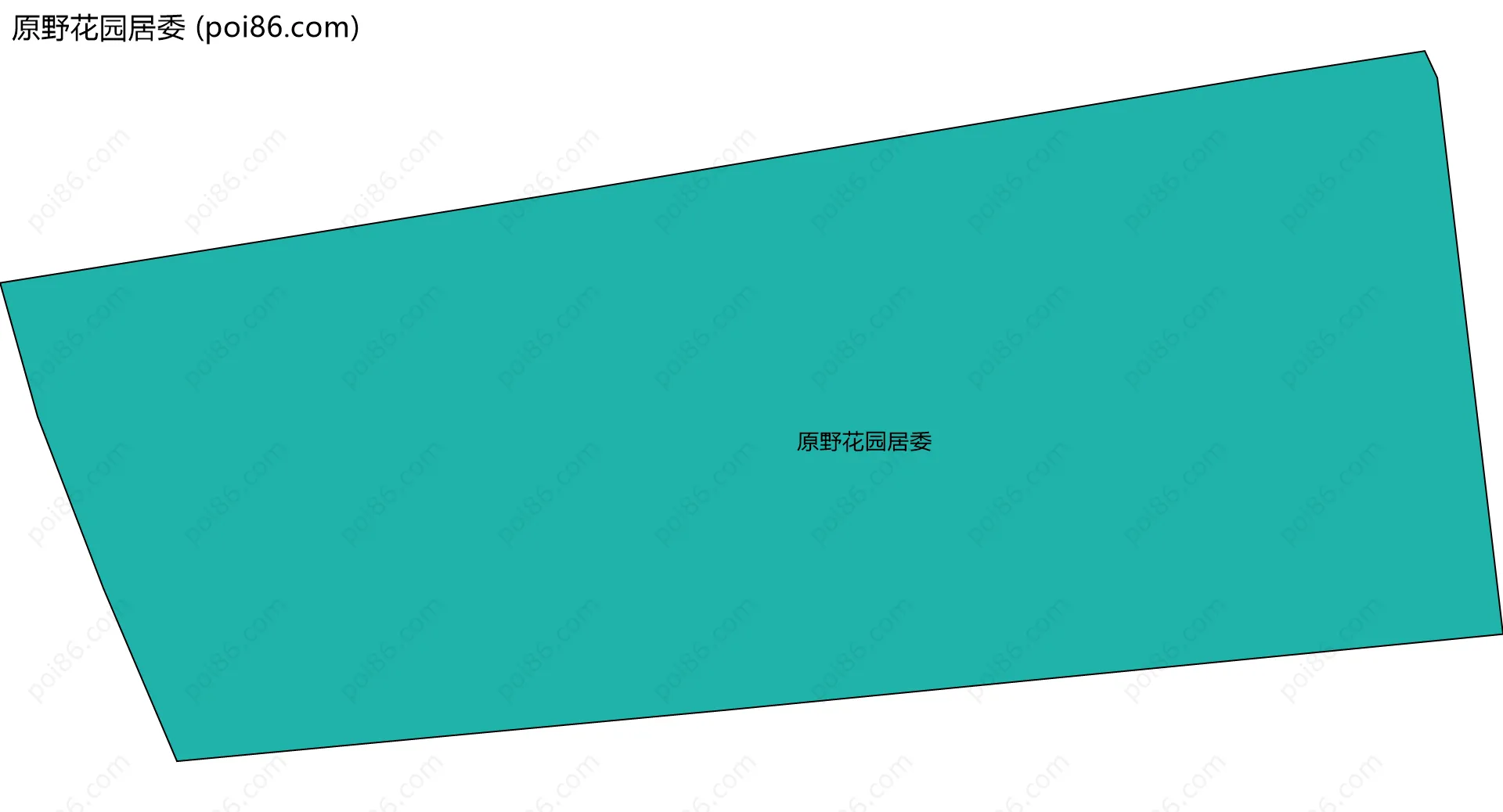 原野花园居委边界地图