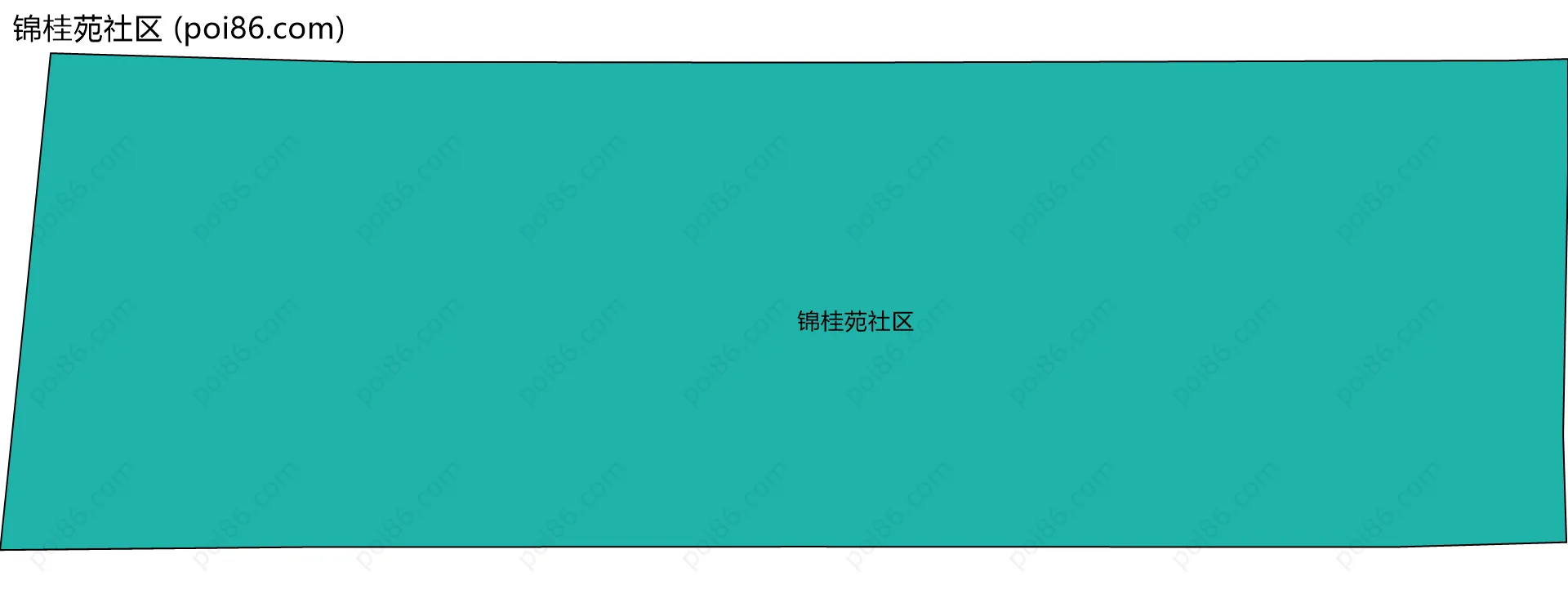 锦桂苑社区边界地图