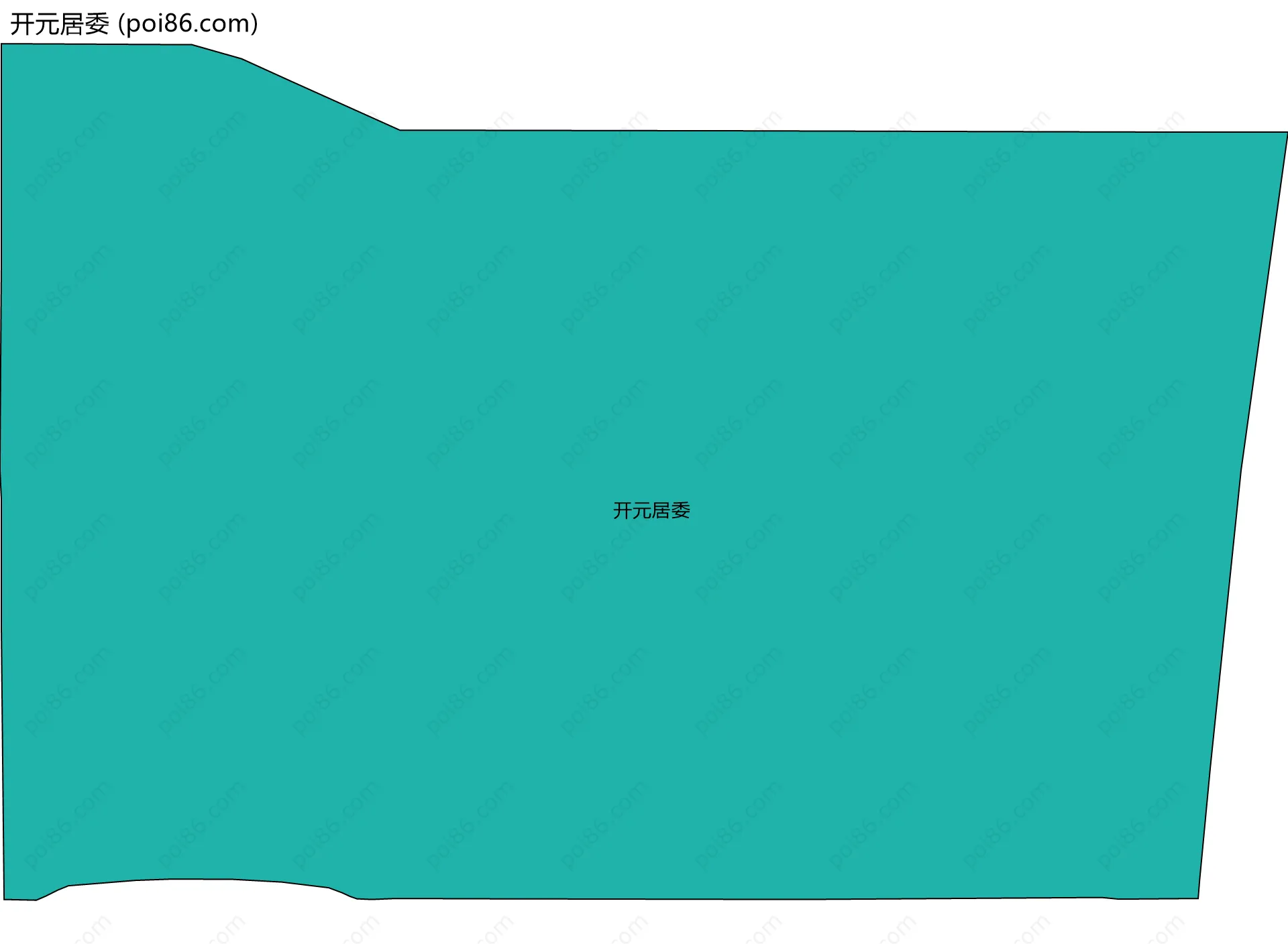 开元居委边界地图