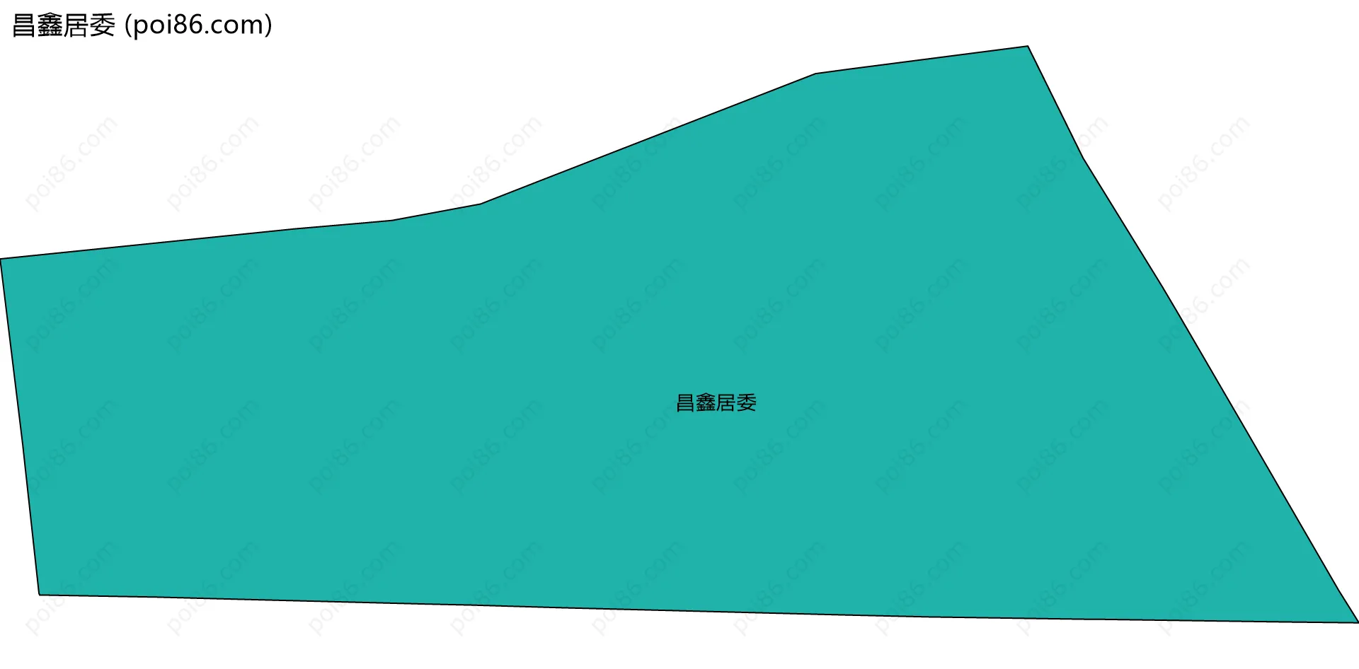 昌鑫居委边界地图