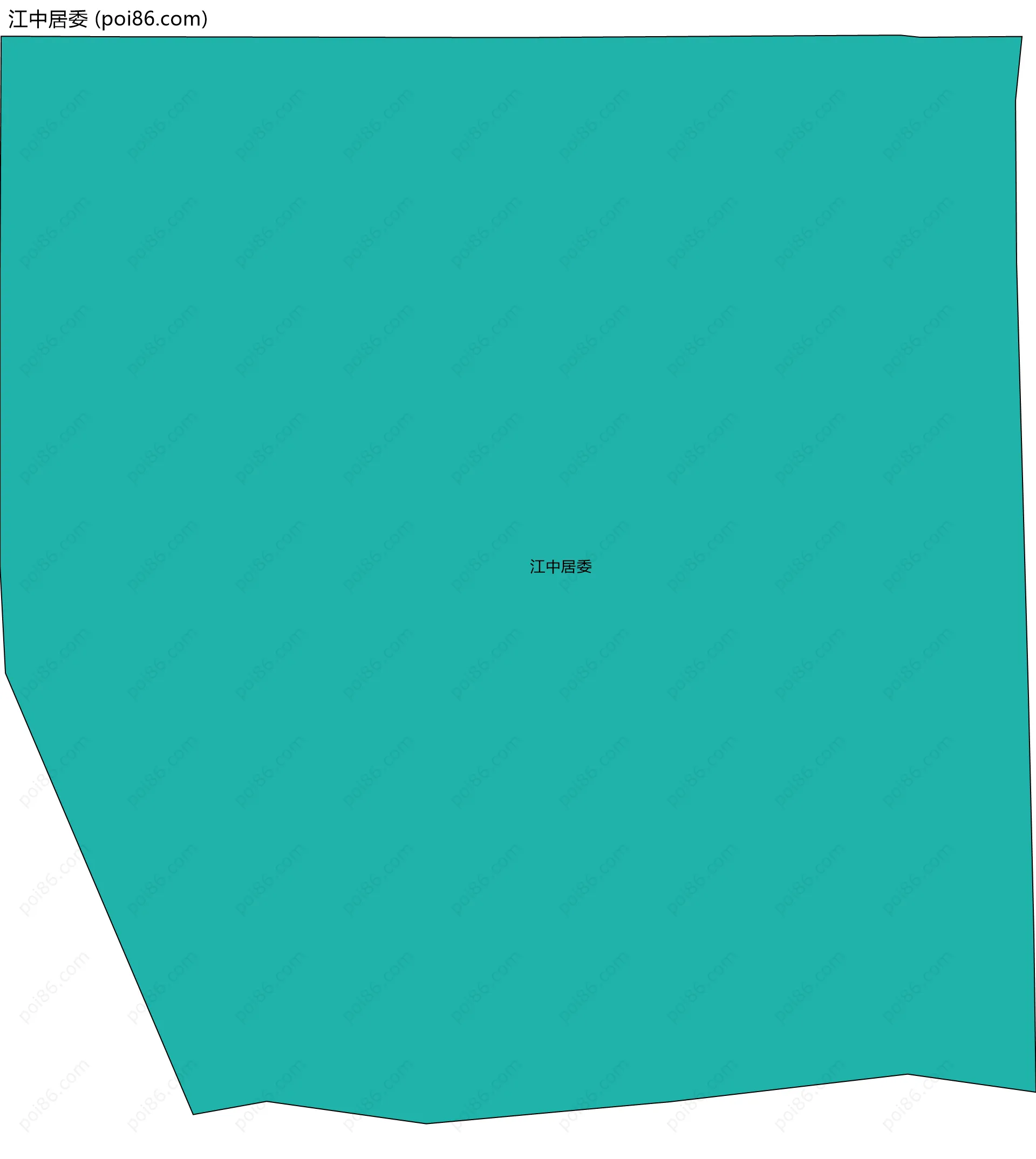 江中居委边界地图