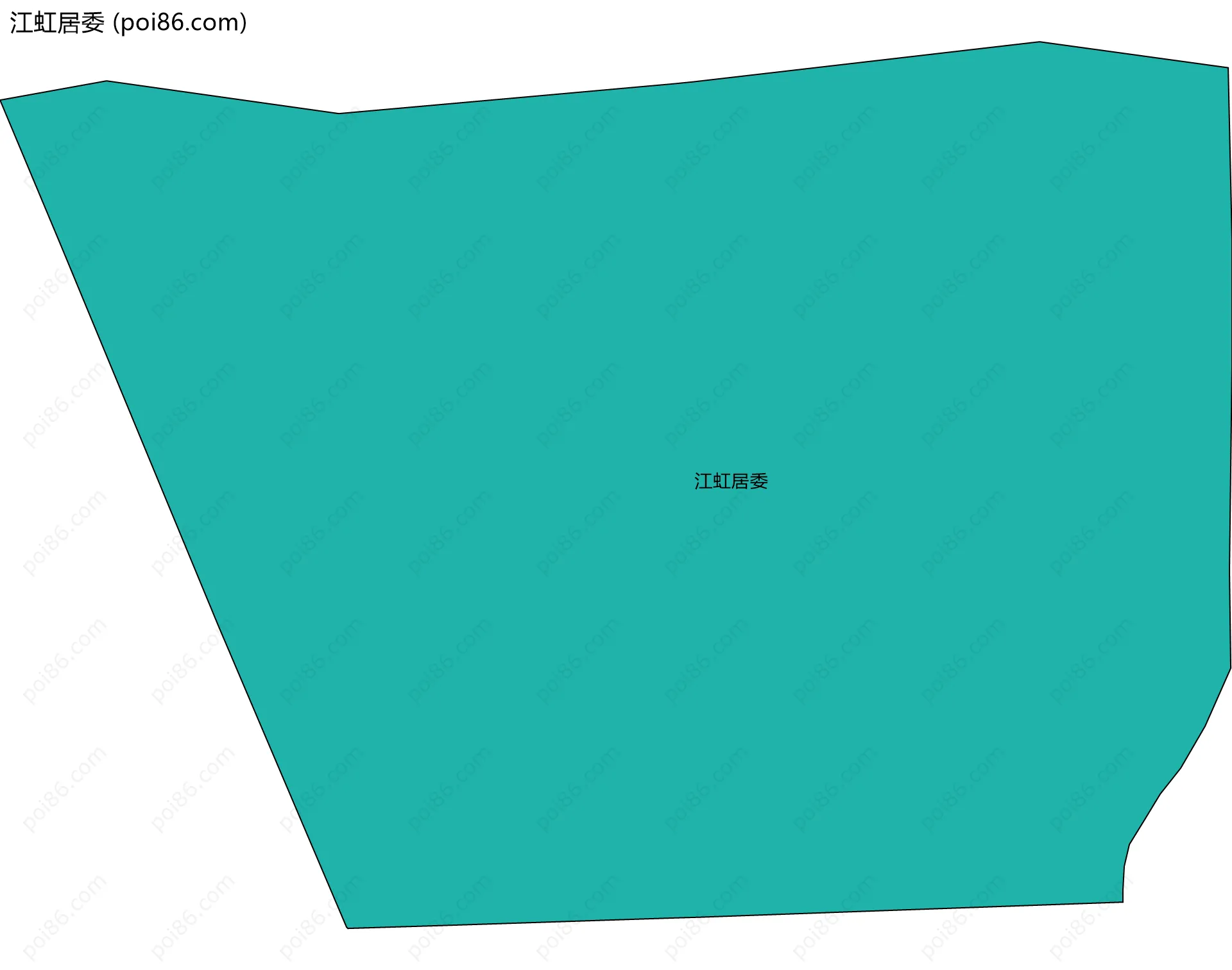 江虹居委边界地图
