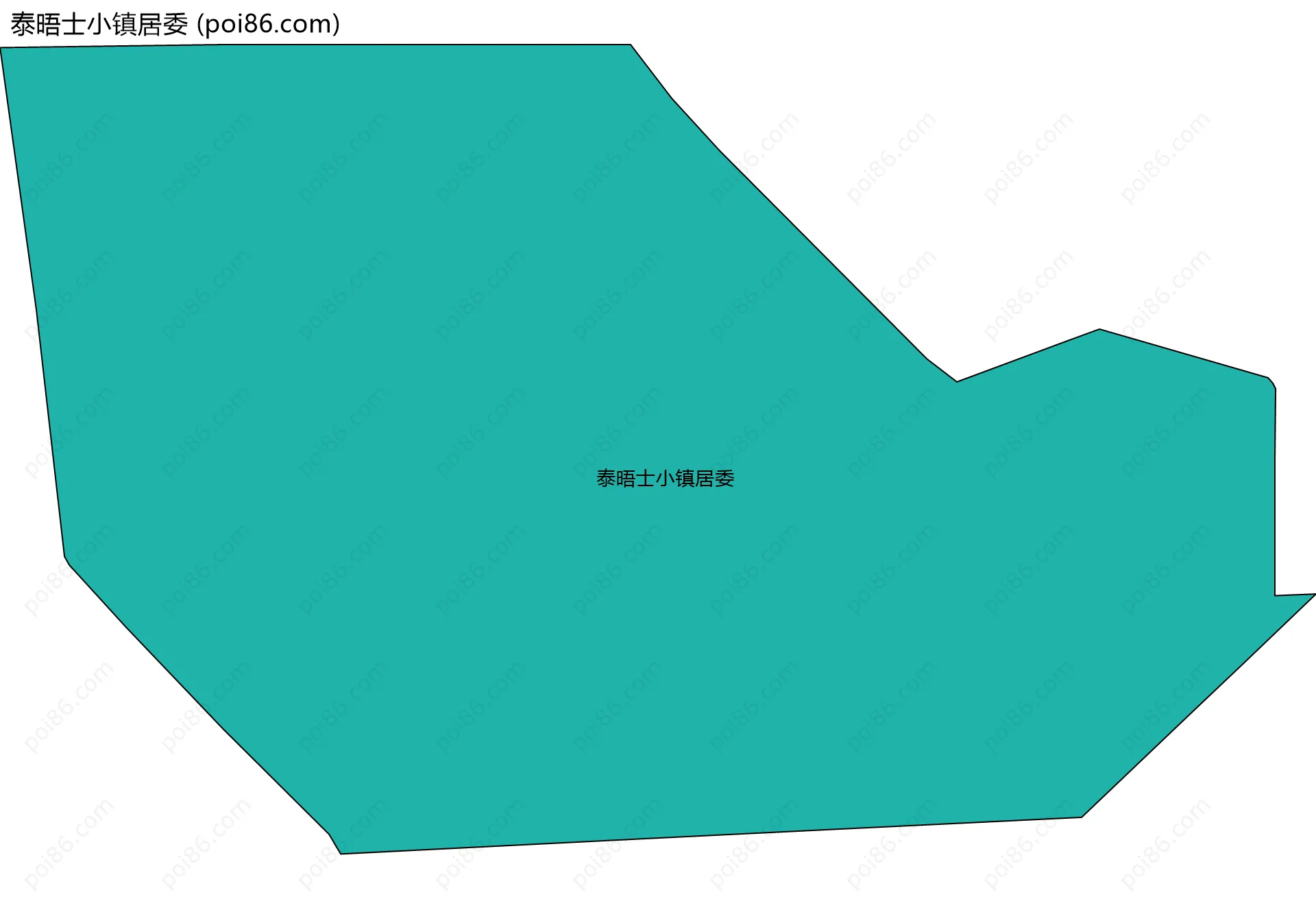 泰晤士小镇居委边界地图