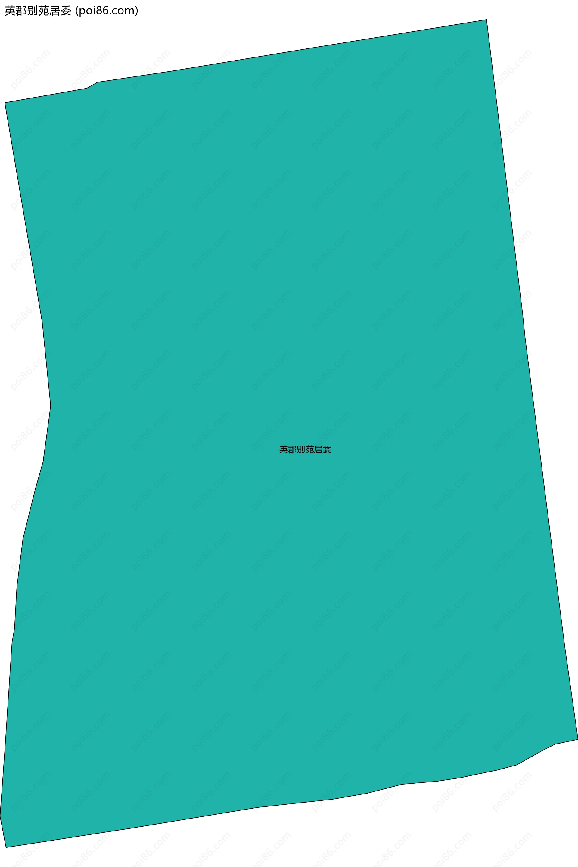 英郡别苑居委边界地图