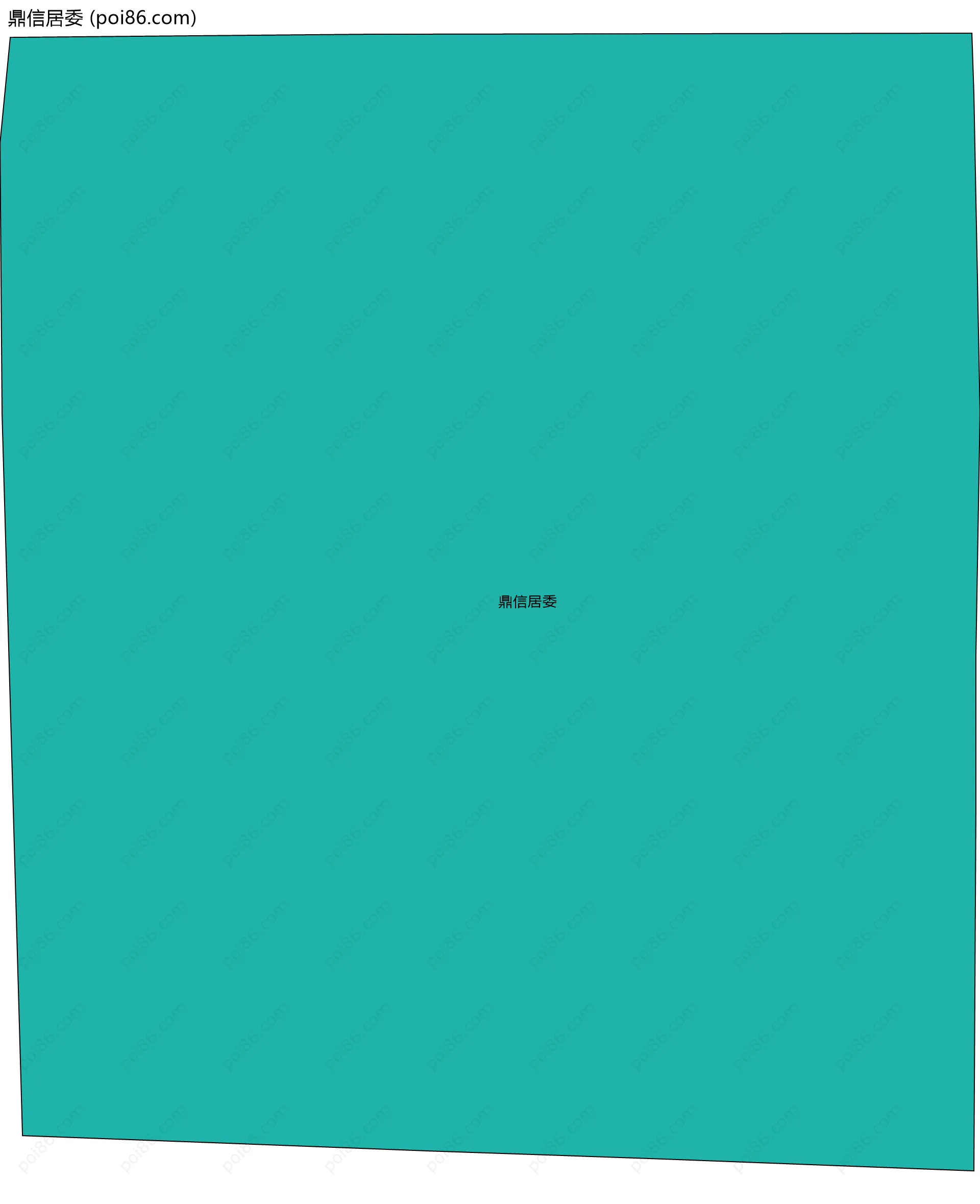 鼎信居委边界地图