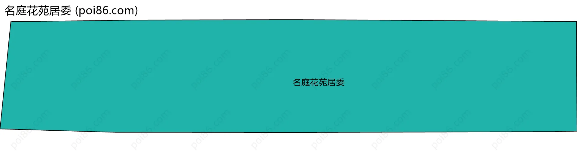 名庭花苑居委边界地图