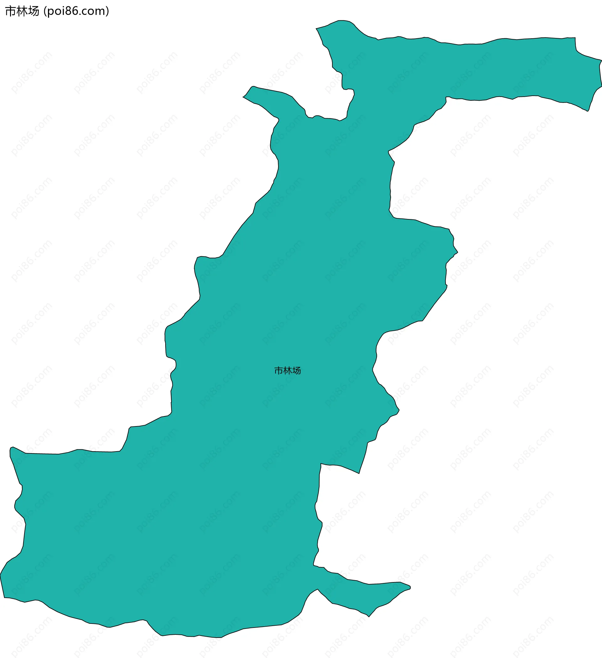 市林场边界地图