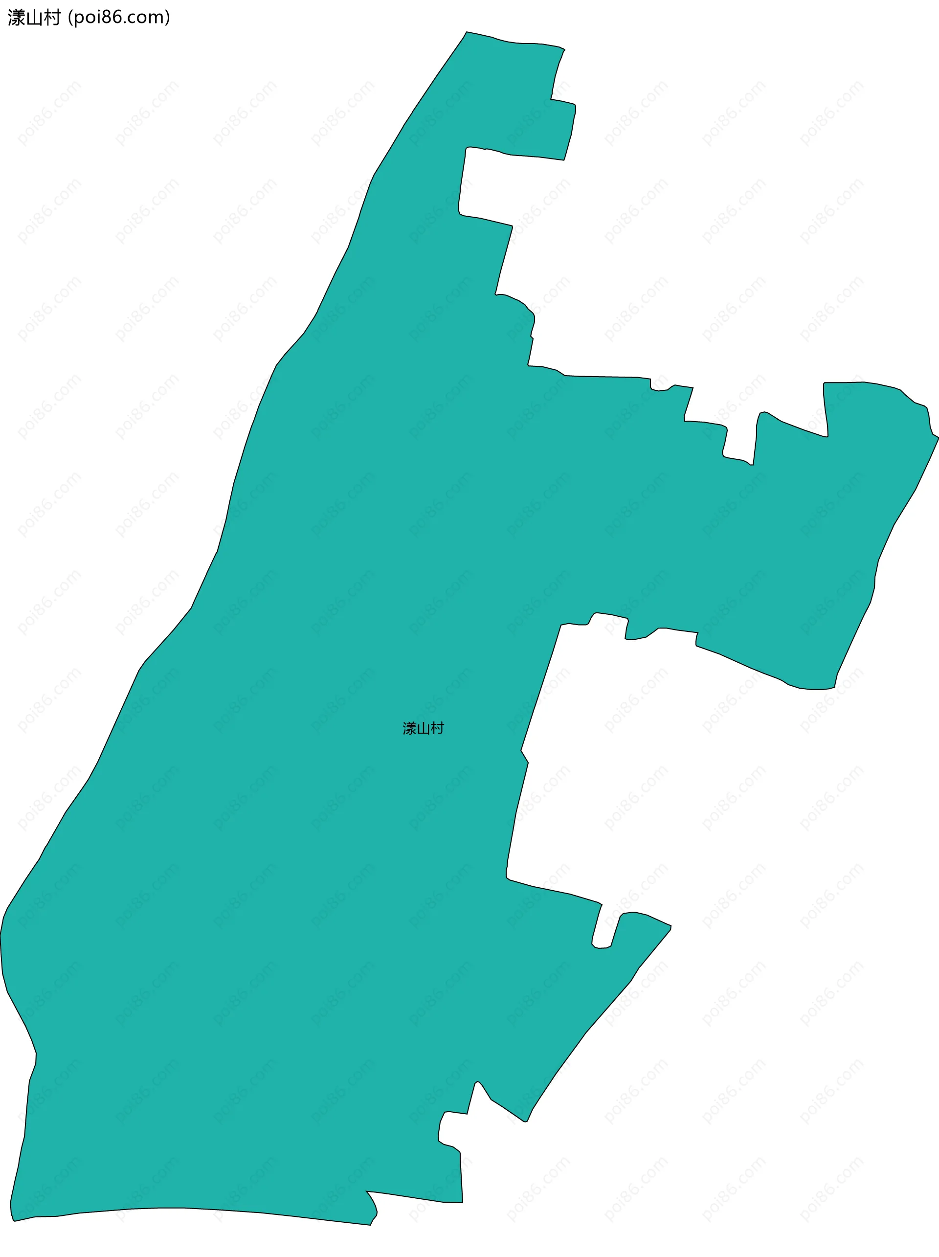 漾山村边界地图