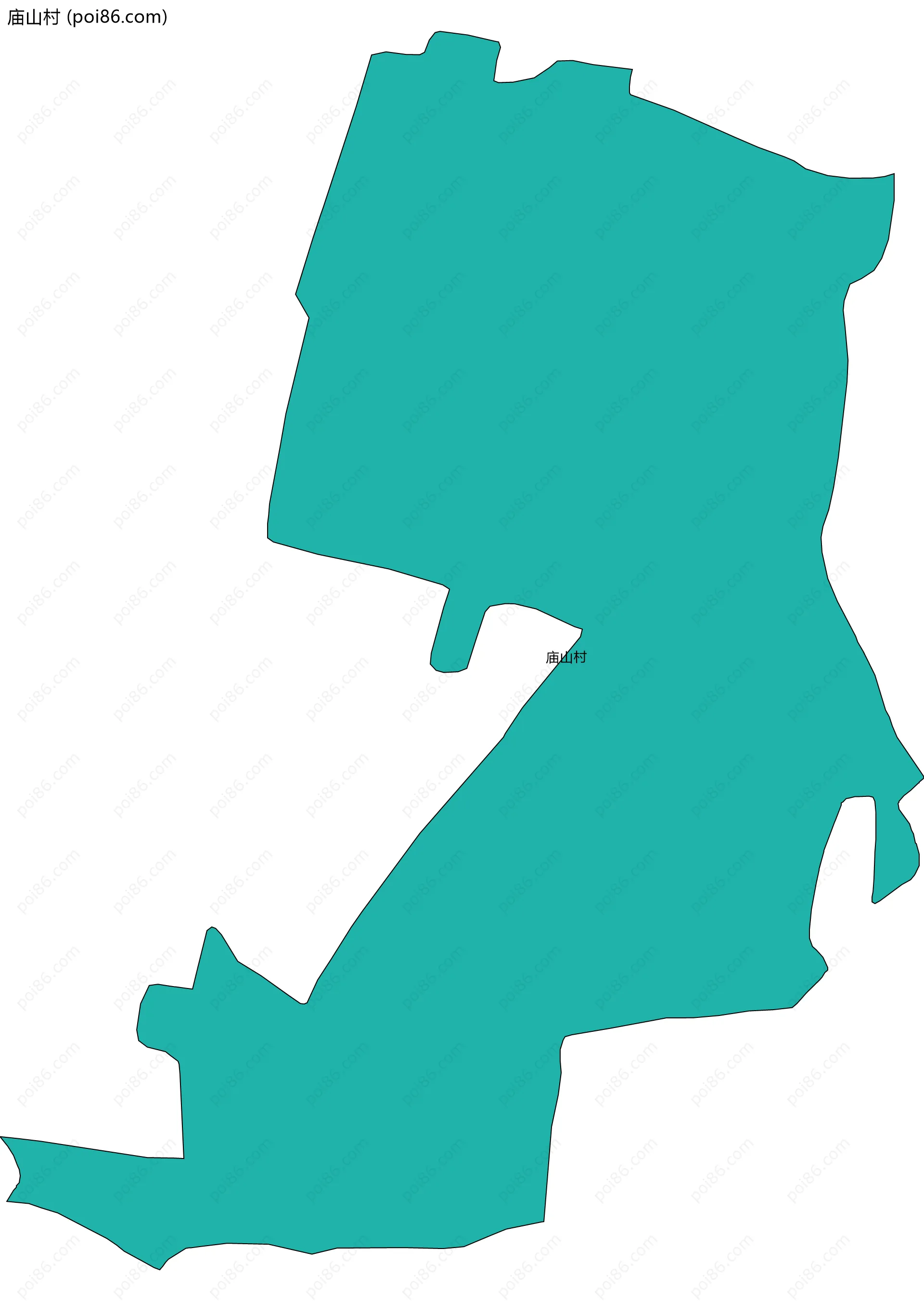 庙山村边界地图