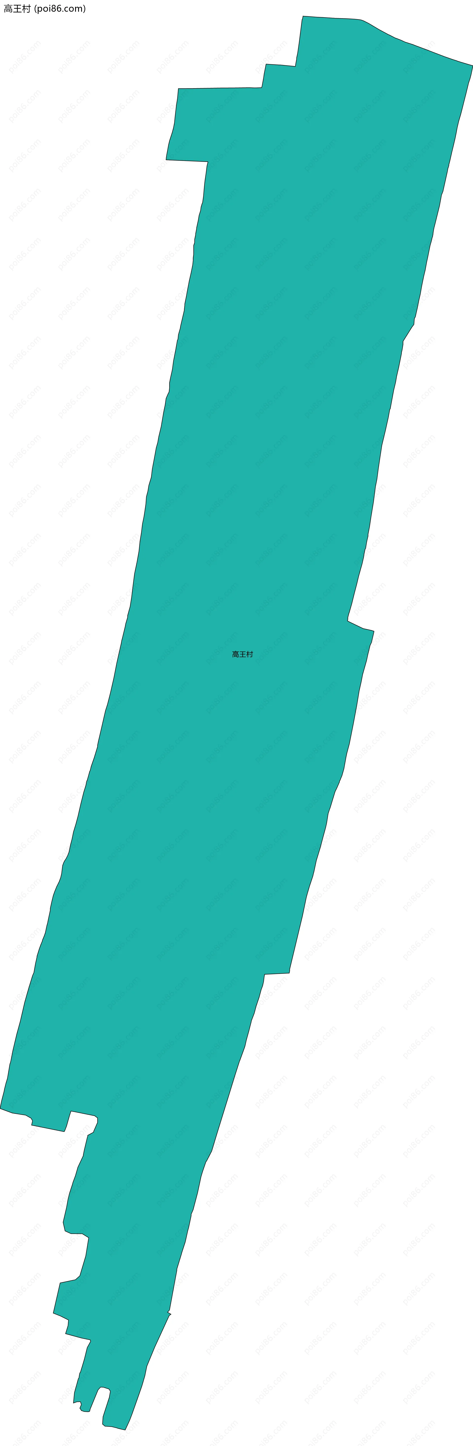 高王村边界地图