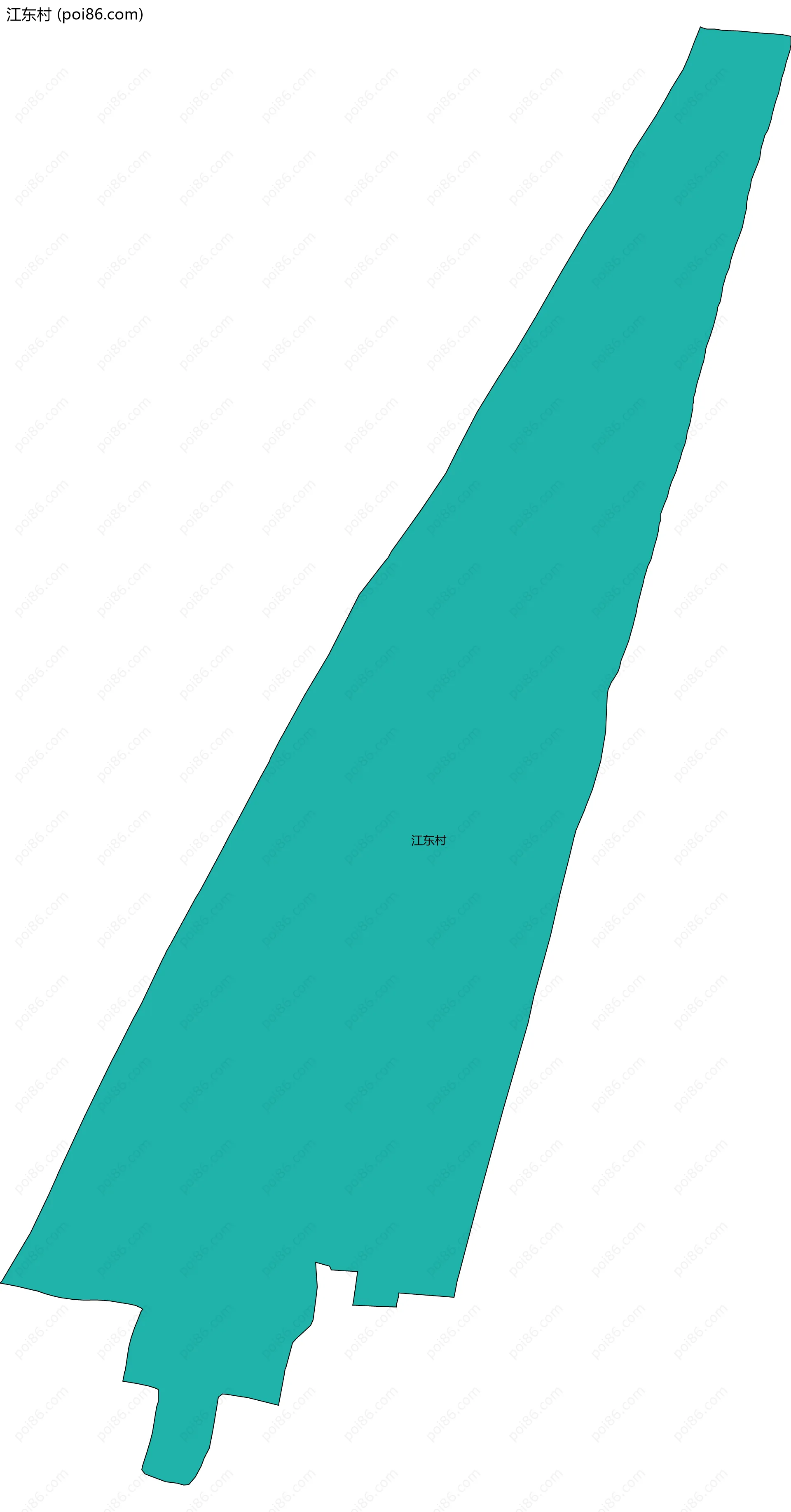 江东村边界地图