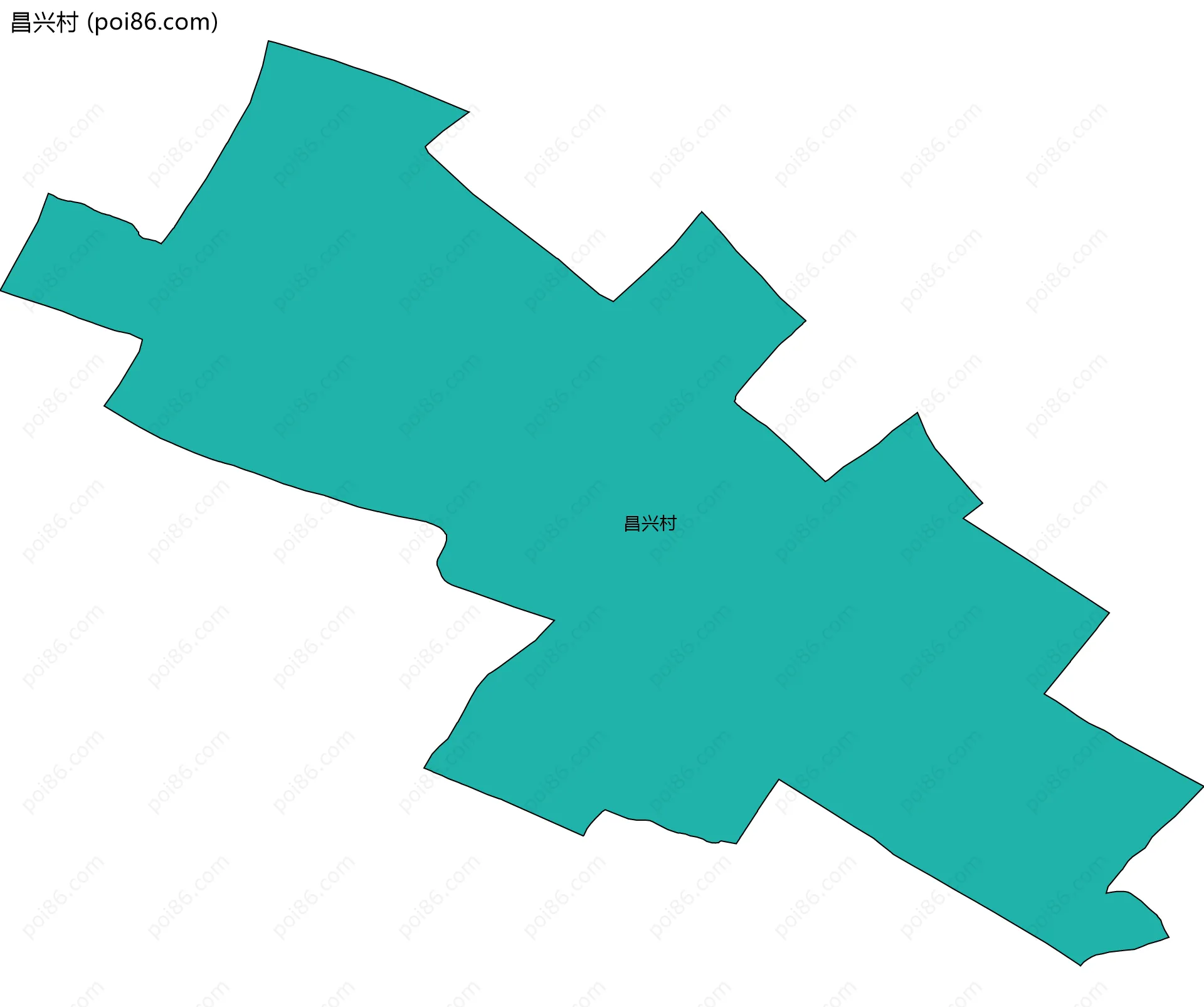 昌兴村边界地图