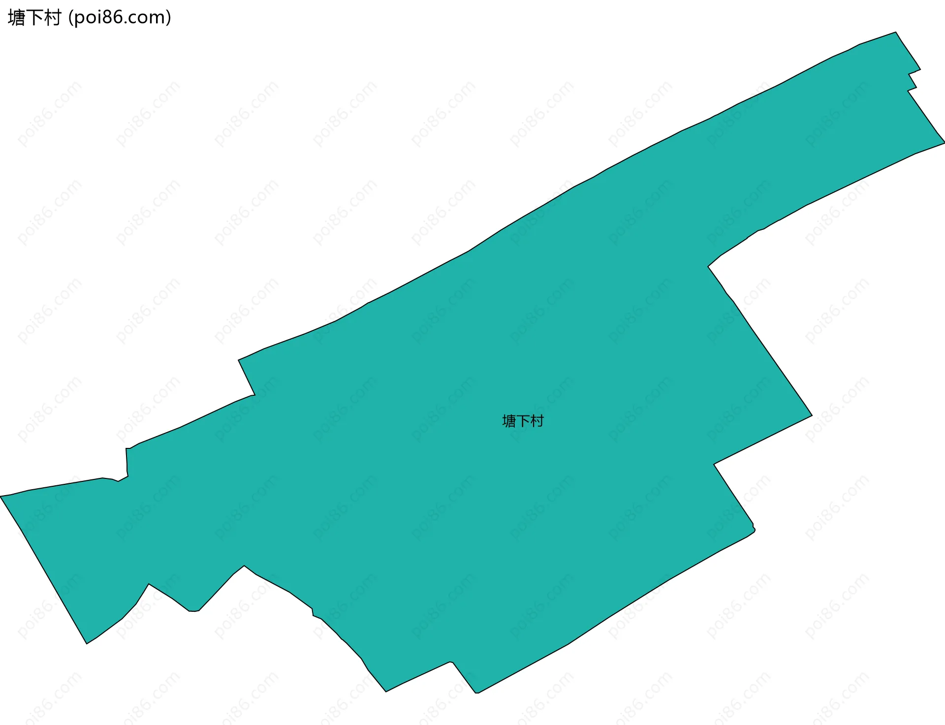 塘下村边界地图