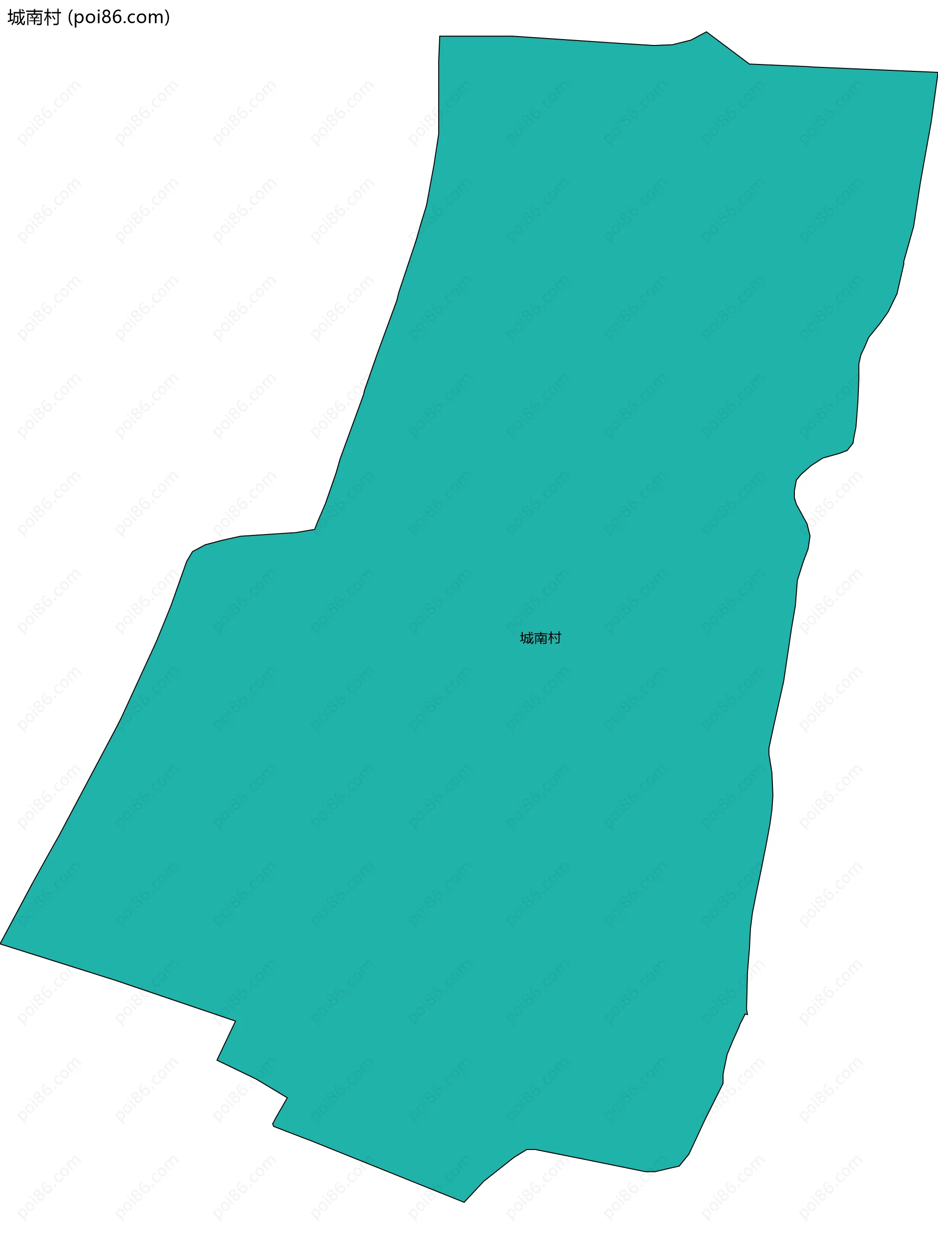 城南村边界地图