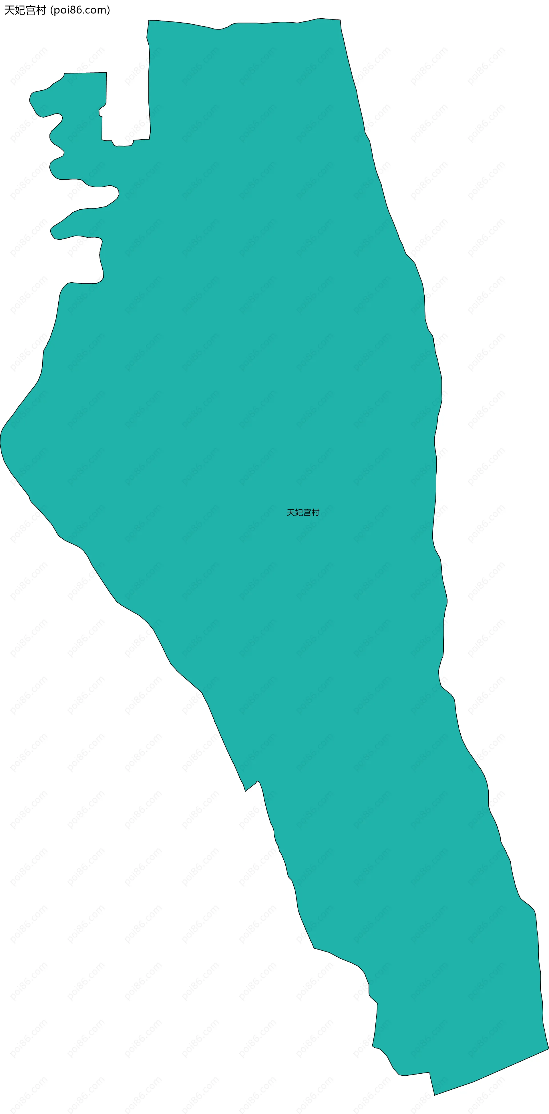 天妃宫村边界地图