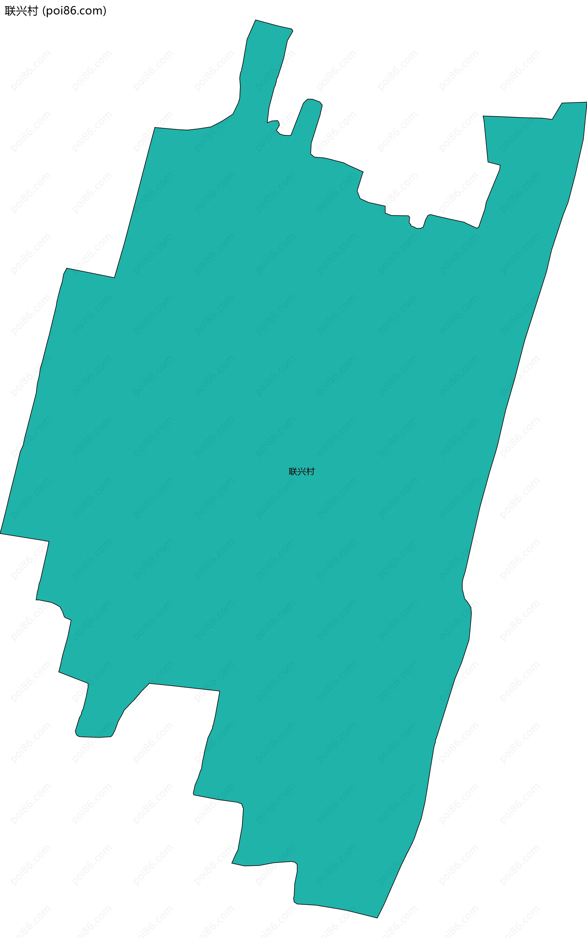 联兴村边界地图