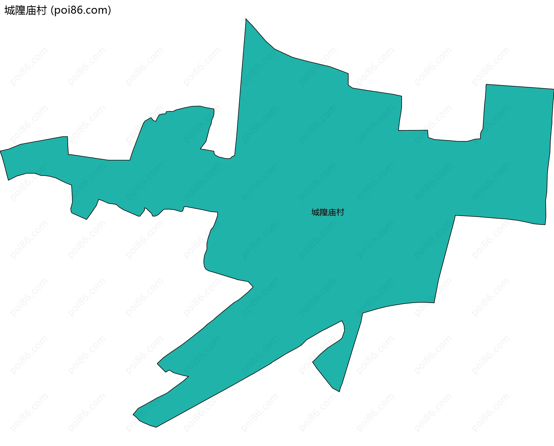 城隍庙村边界地图