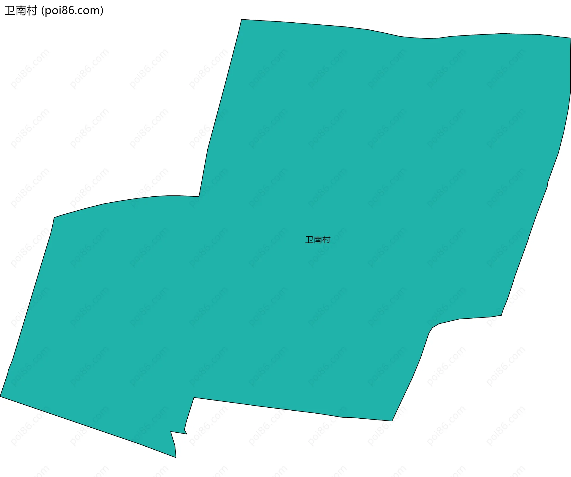 卫南村边界地图