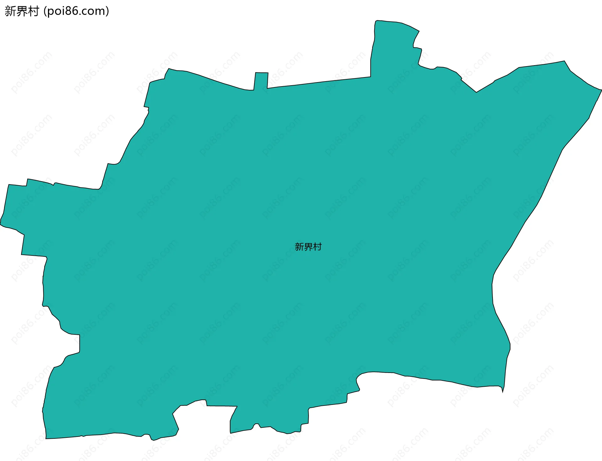 新界村边界地图