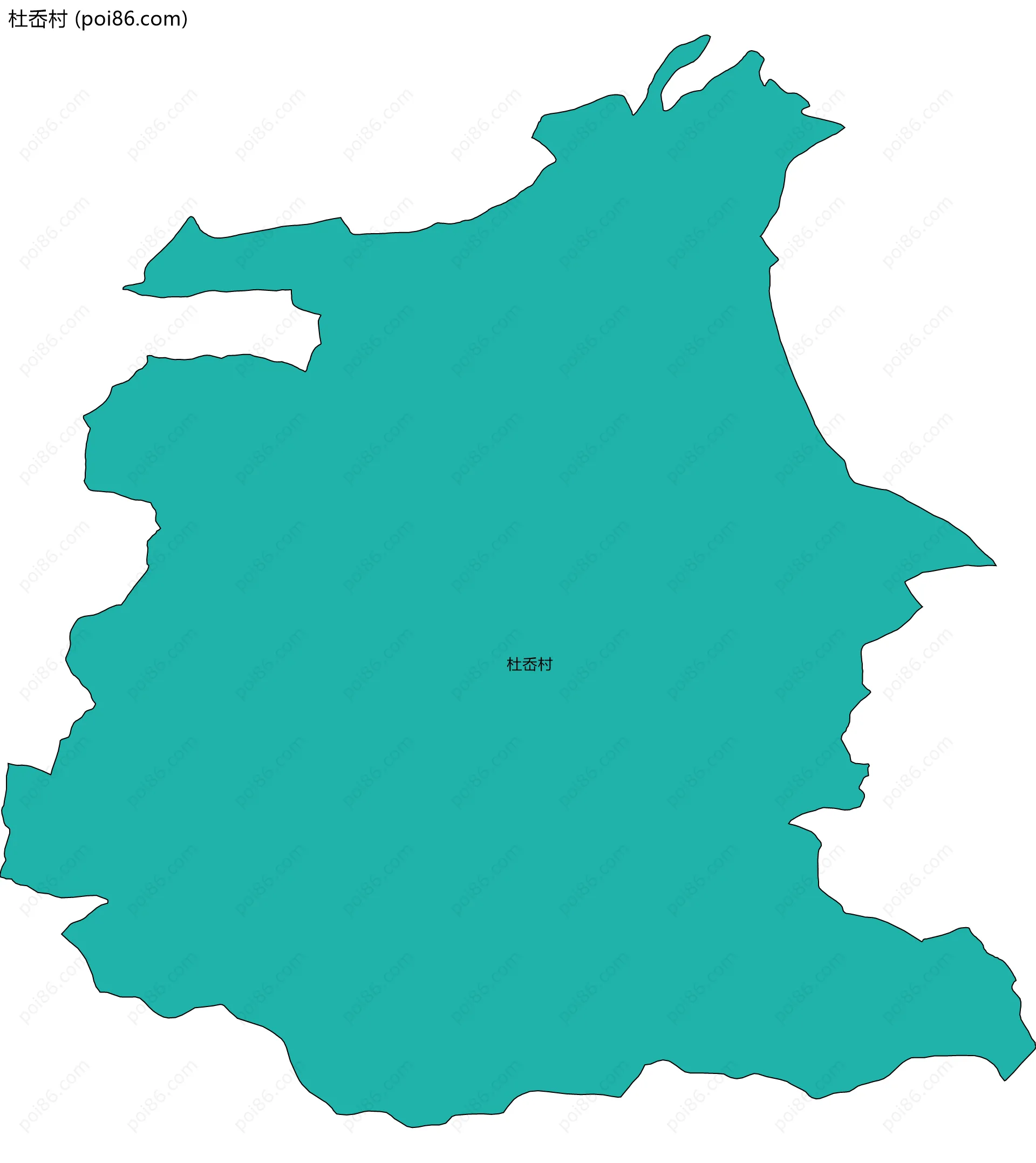 杜岙村边界地图